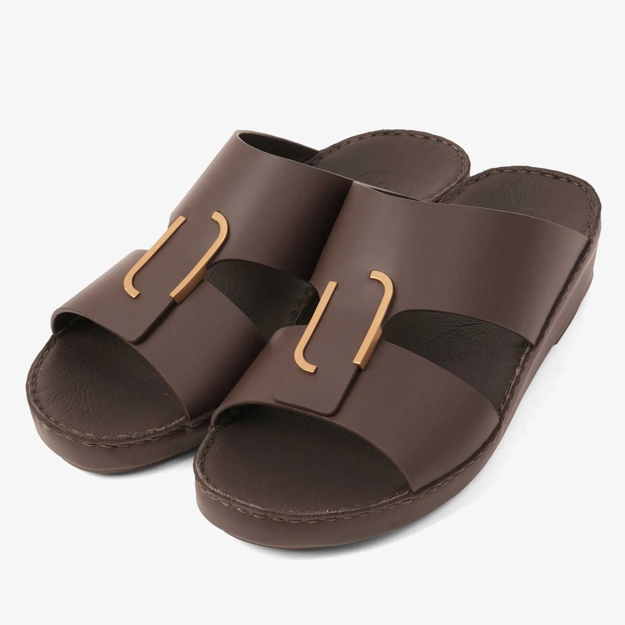 CLASSIC ARABIC NAPPA PUCCINI SANDALS BROWN