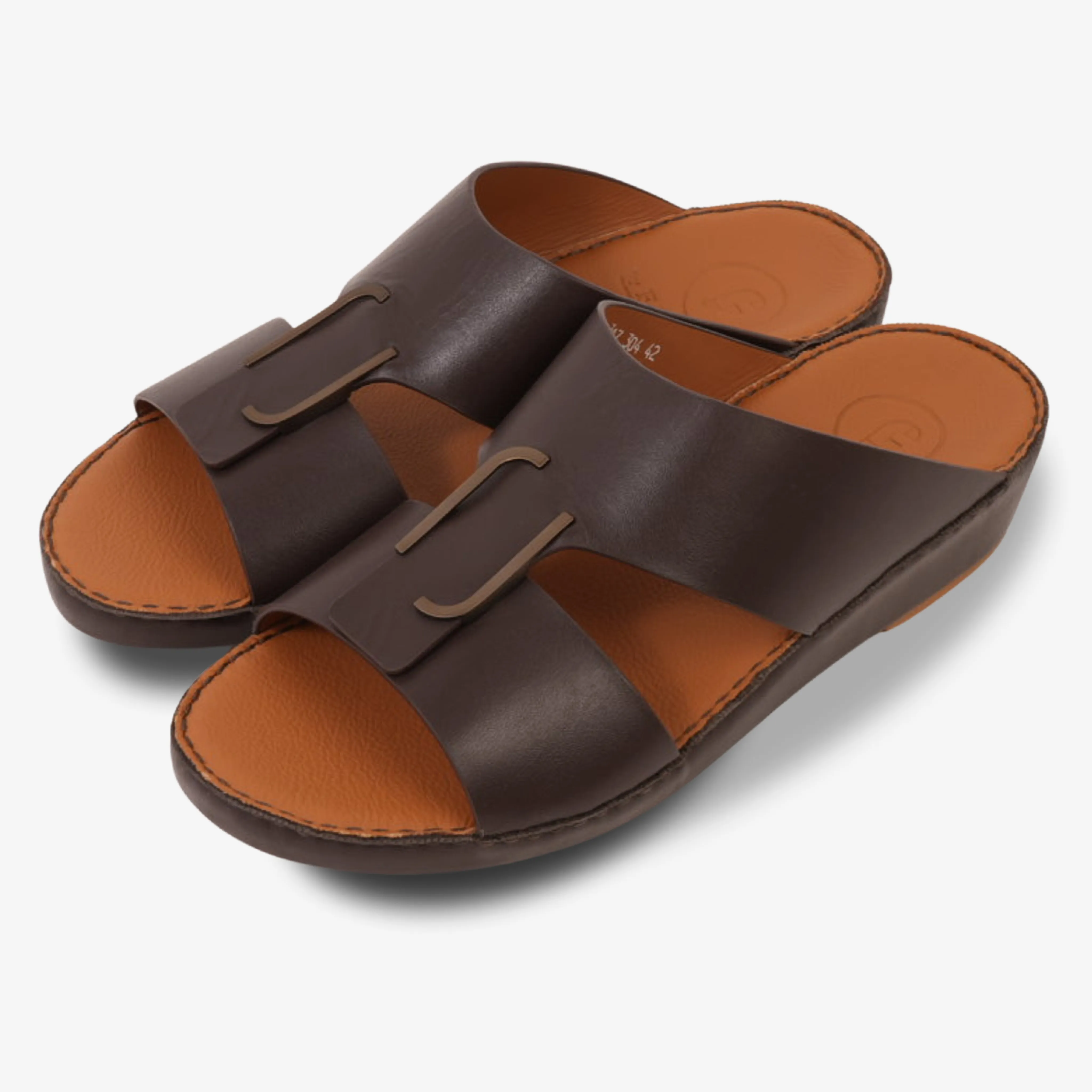 CLASSIC ARABIC NAPPA PUCCINI SANDALS CHOCOLATE