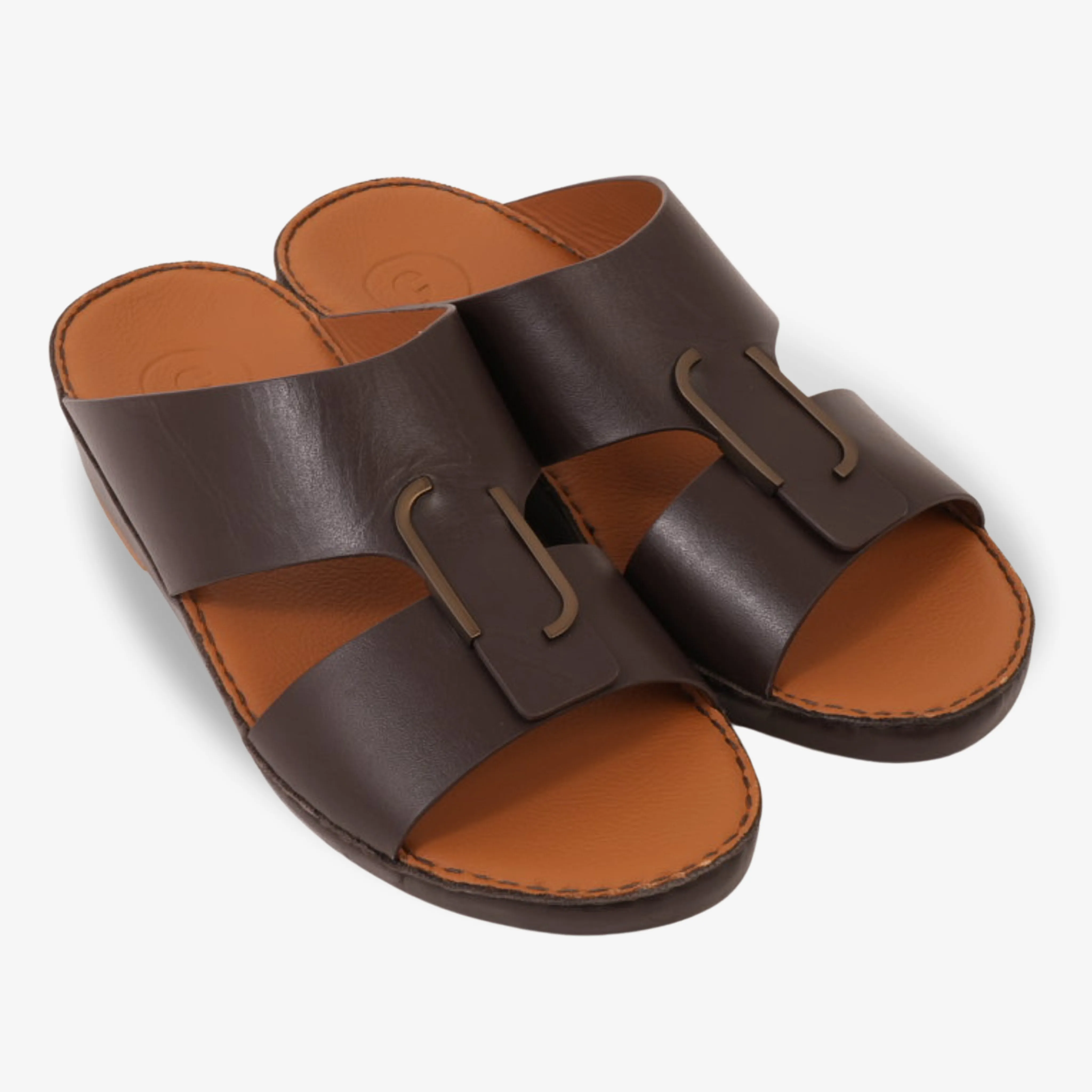 CLASSIC ARABIC NAPPA PUCCINI SANDALS CHOCOLATE