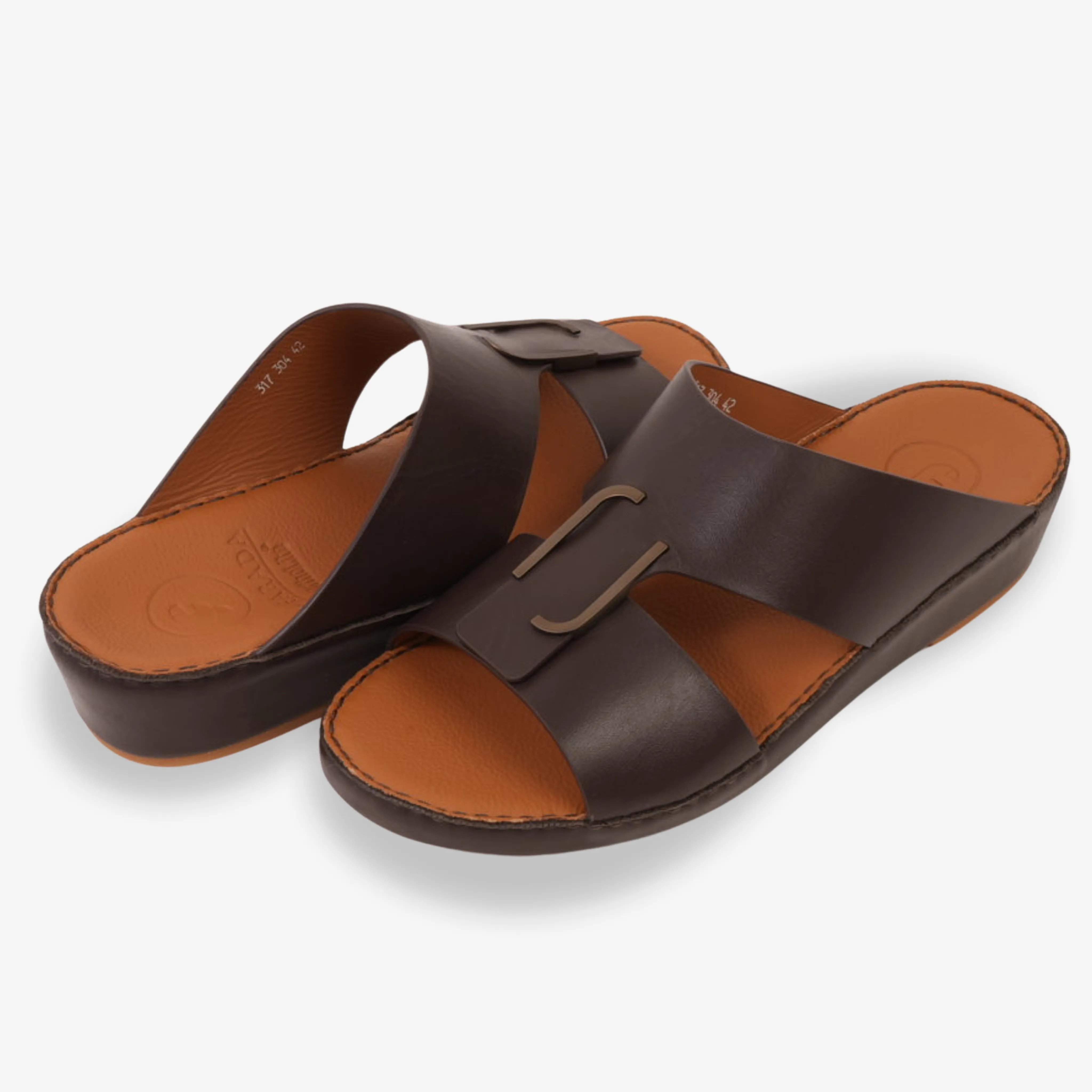 CLASSIC ARABIC NAPPA PUCCINI SANDALS CHOCOLATE