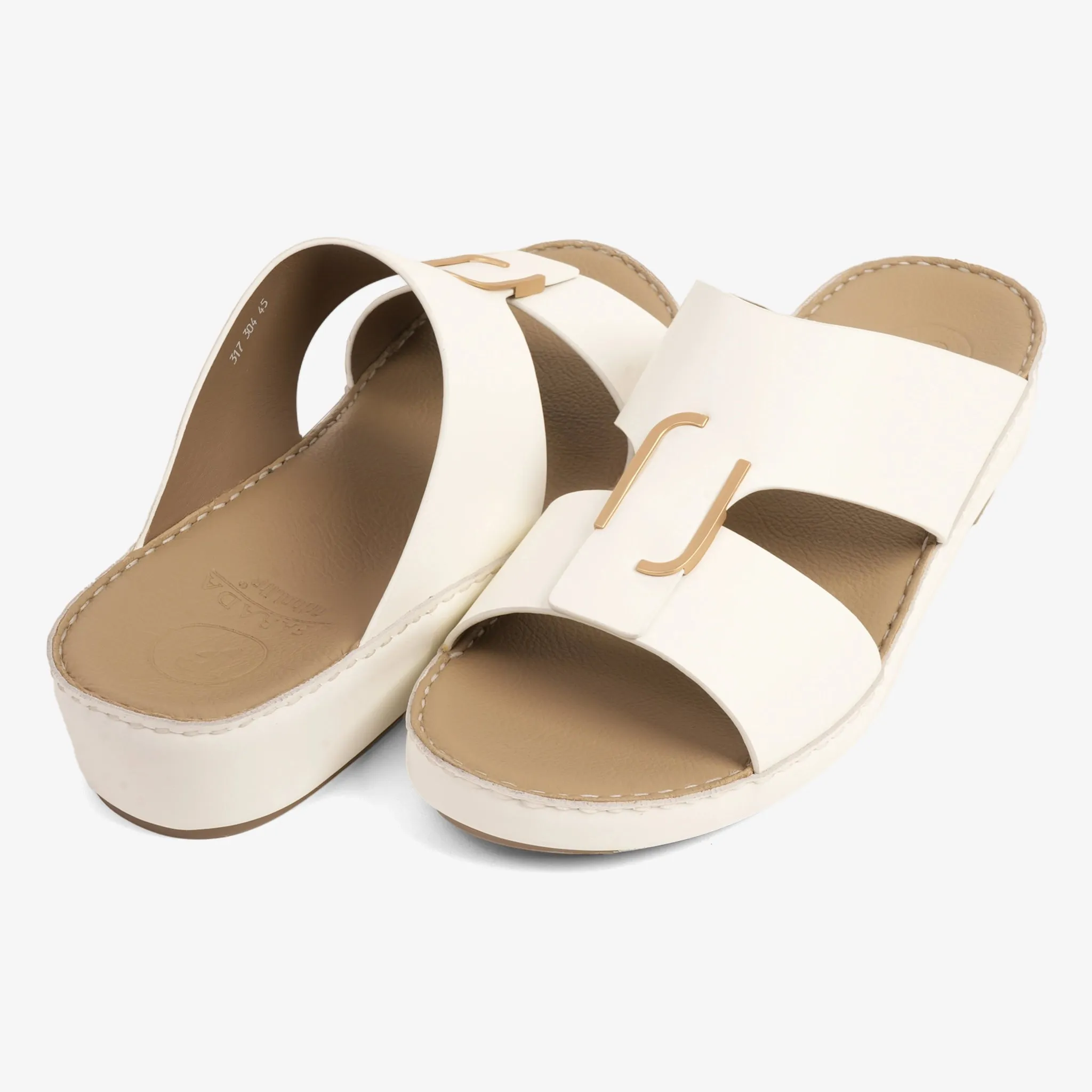 CLASSIC ARABIC NAPPA PUCCINI SANDALS OPTICAL WHITE
