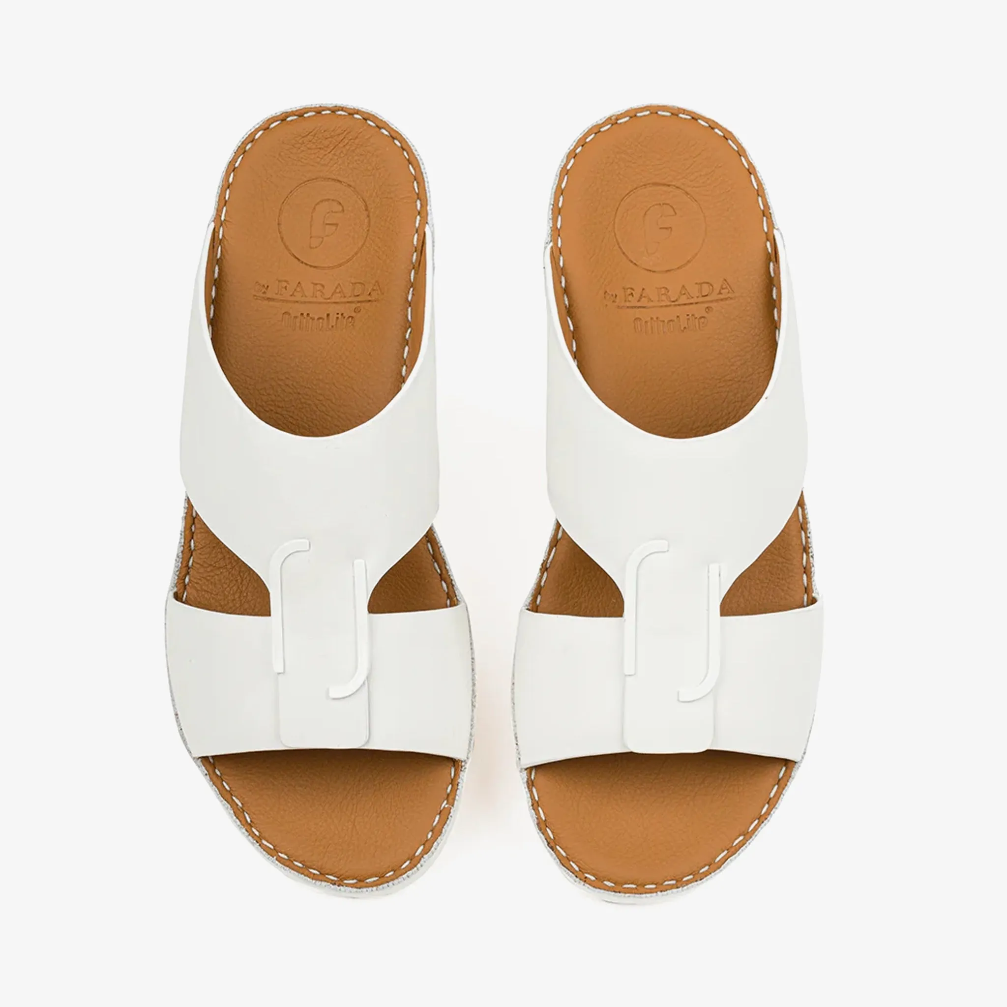 CLASSIC ARABIC NAPPA PUCCINI SANDALS WHITE
