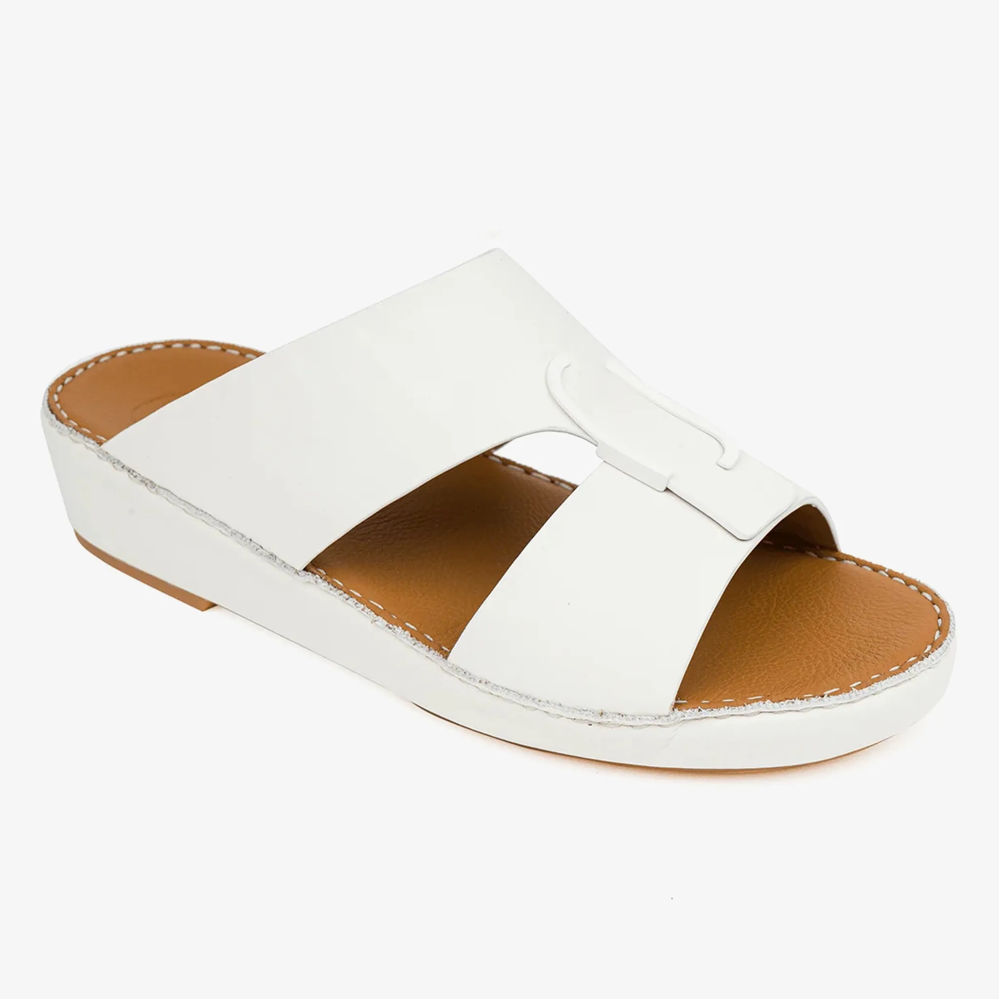 CLASSIC ARABIC NAPPA PUCCINI SANDALS WHITE