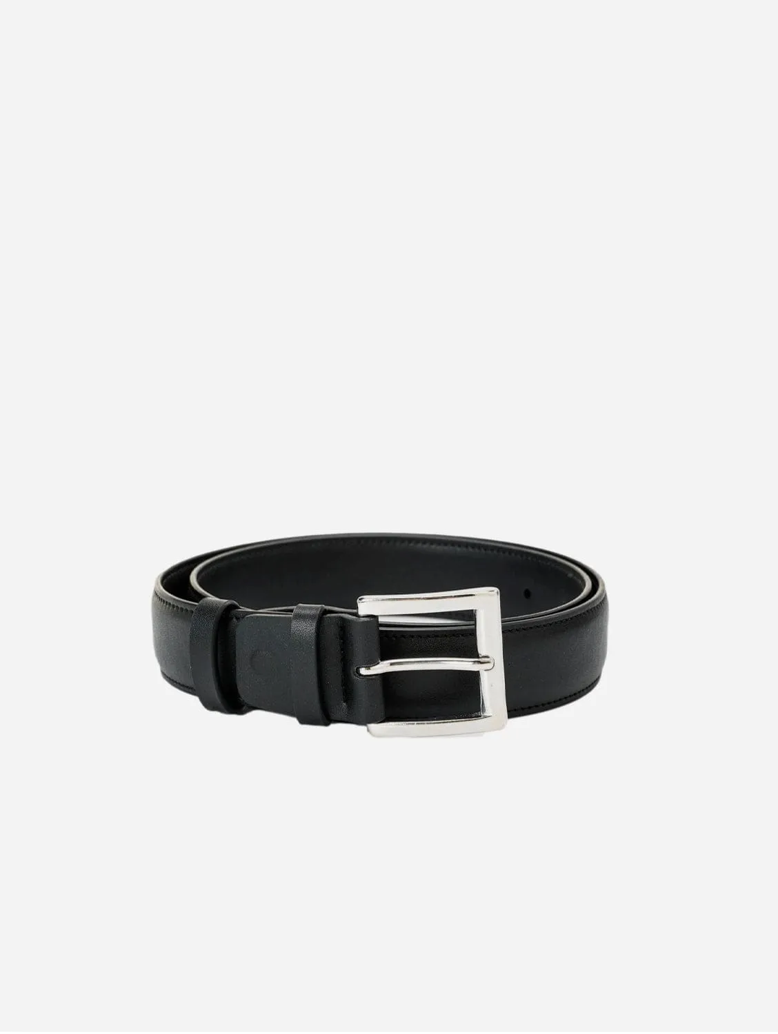 Classic Vegan Leather Belt | Black