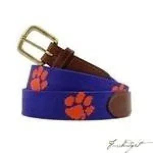 Clemson Tigers Needlepoint Belt