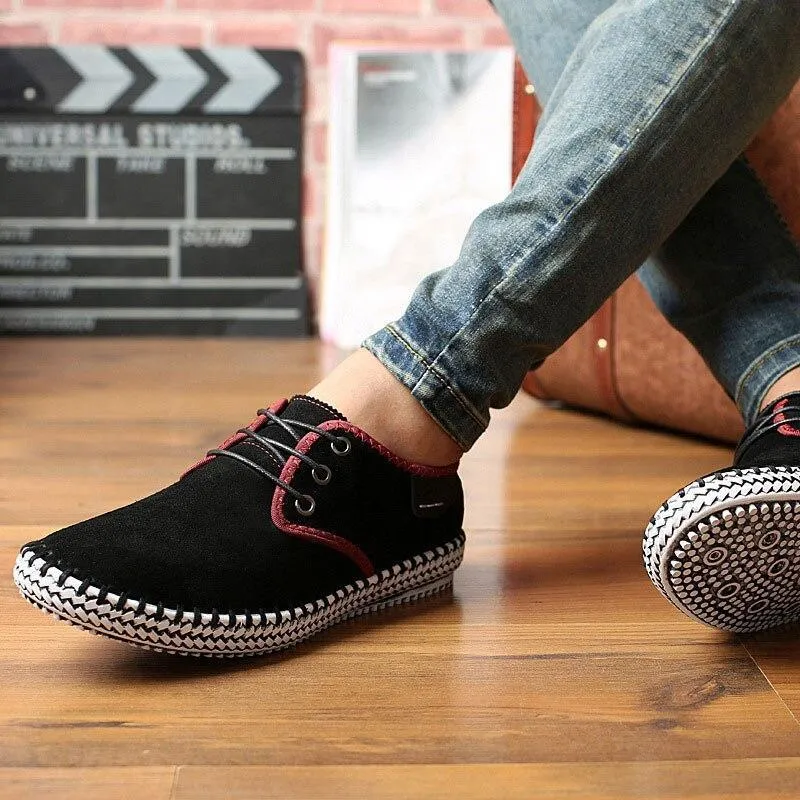Comfortable lace up sneakers for men