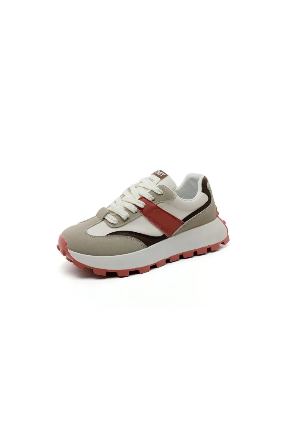Contrast Round Toe Platform Athletic