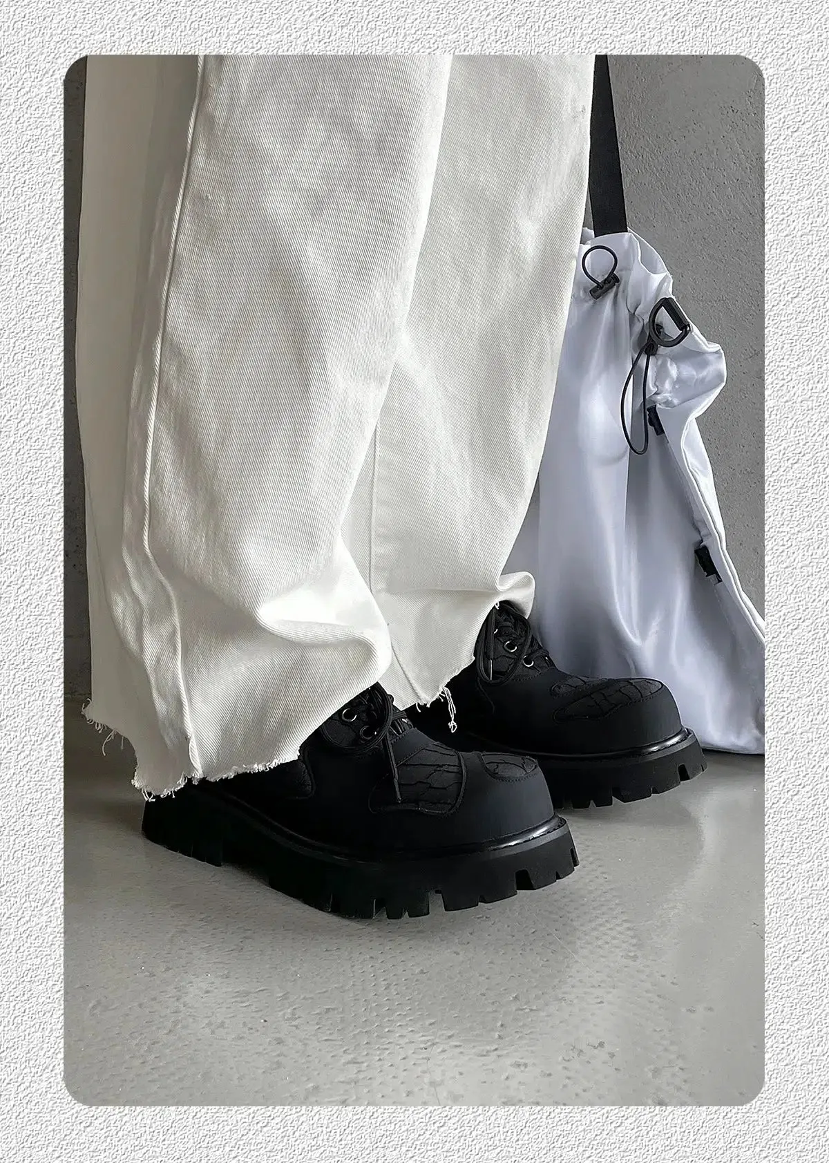 Cracked Leather Sneakers