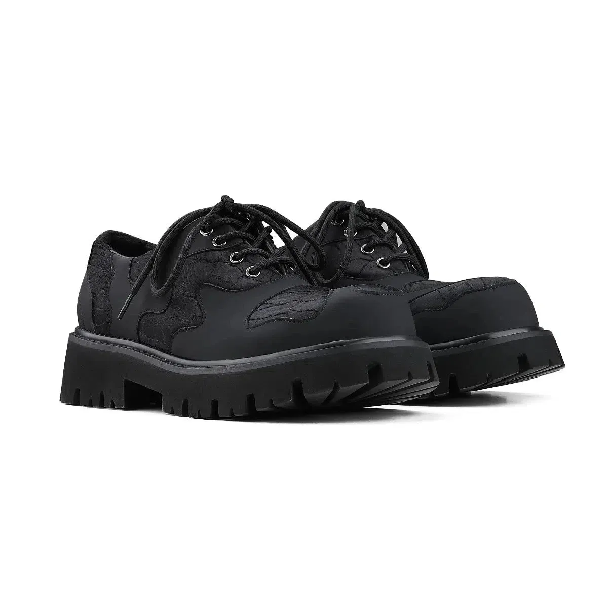 Cracked Leather Sneakers