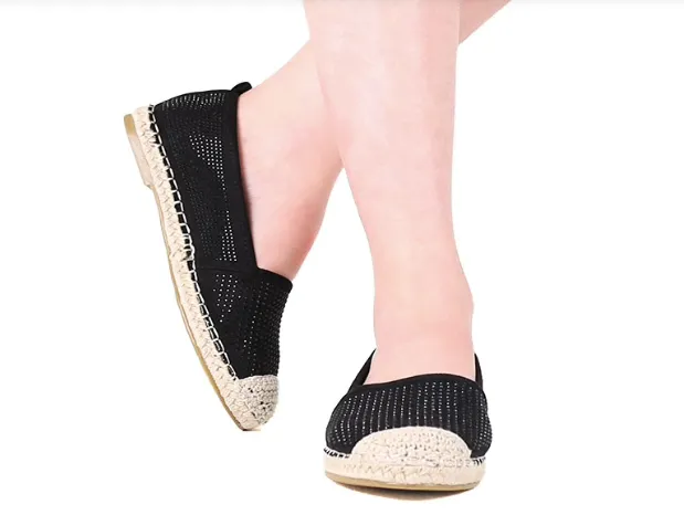 Crystal Espadrille Flats