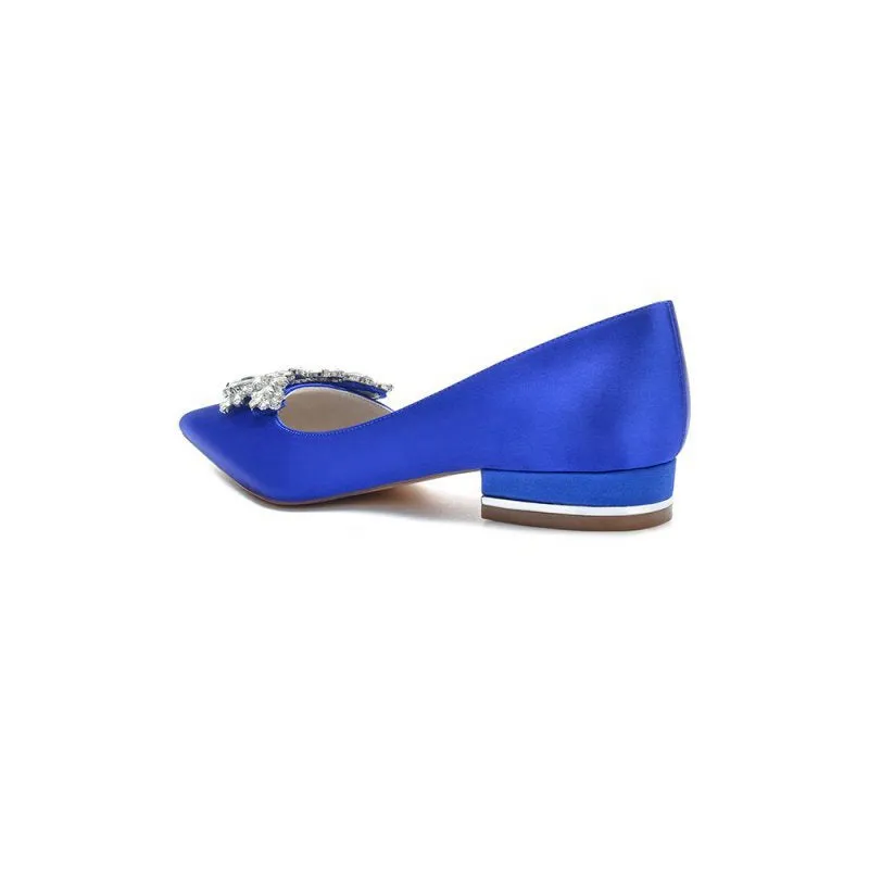 Crystal Pointed Toe Flats