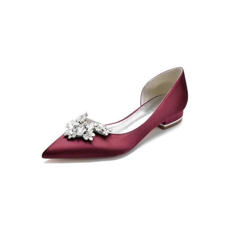 Crystal Pointed Toe Flats