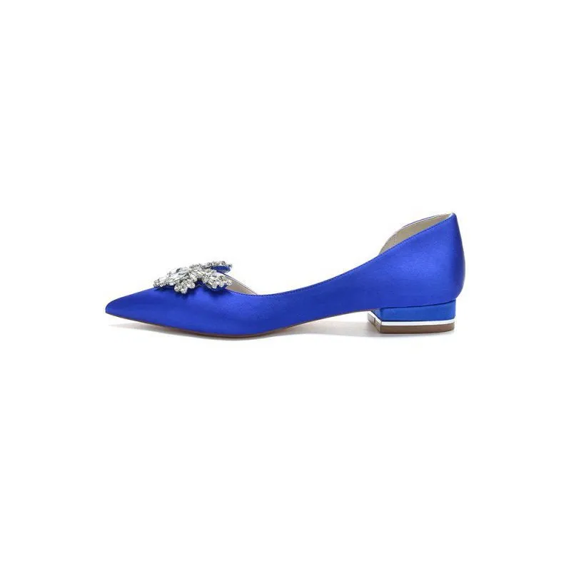 Crystal Pointed Toe Flats