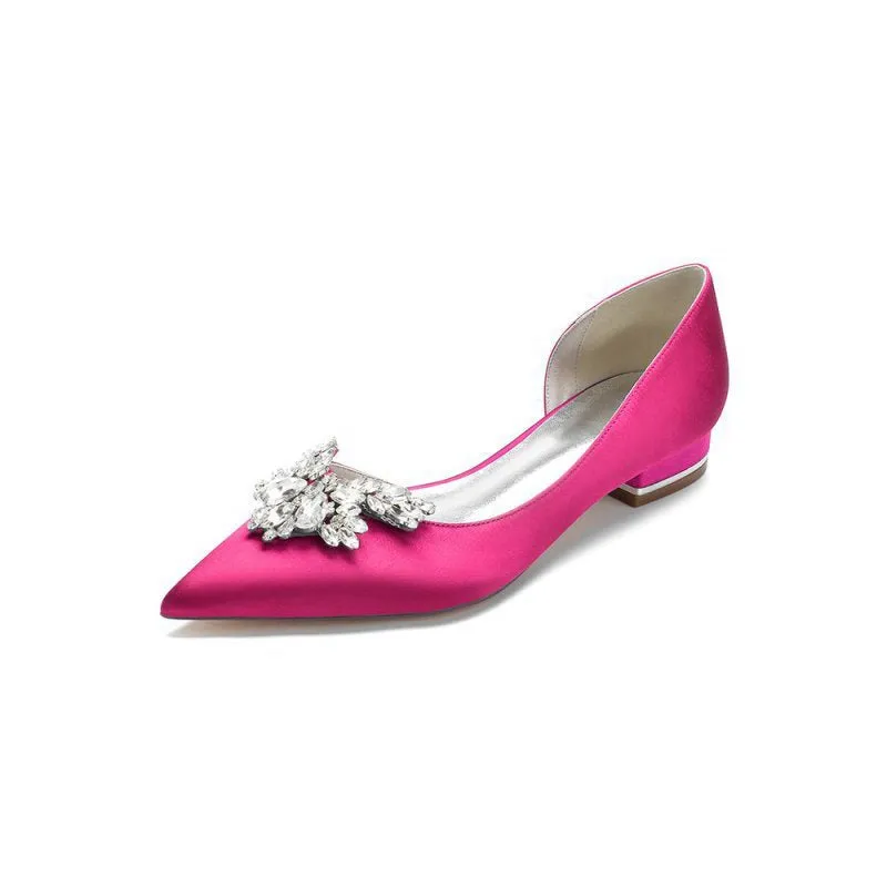 Crystal Pointed Toe Flats