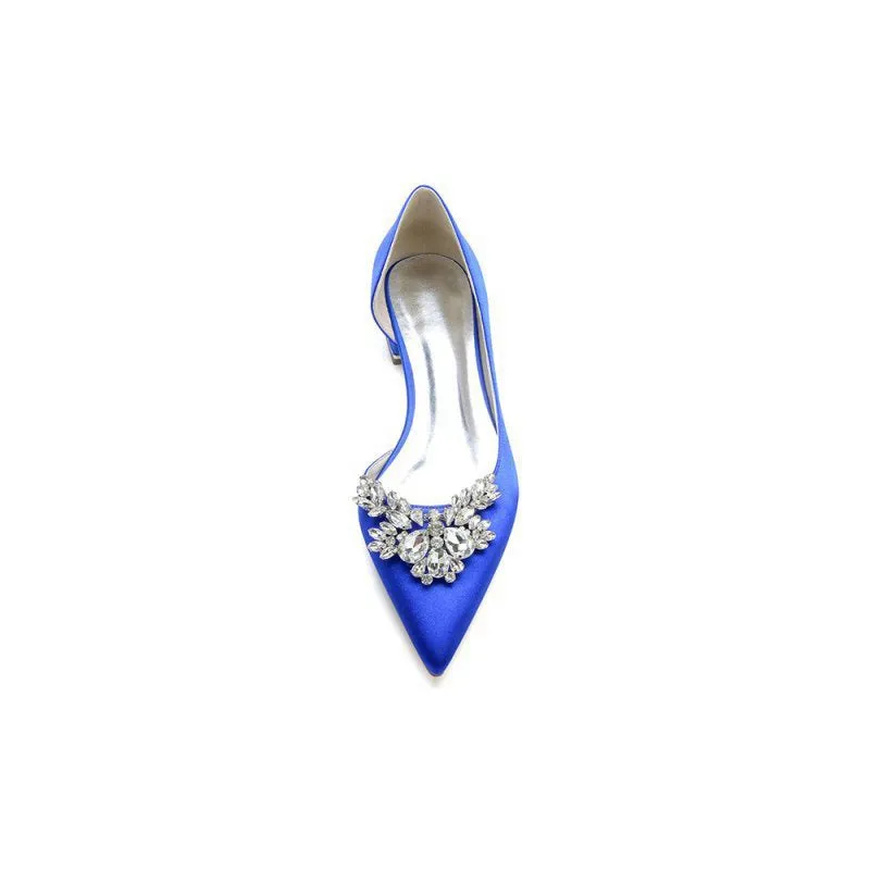 Crystal Pointed Toe Flats