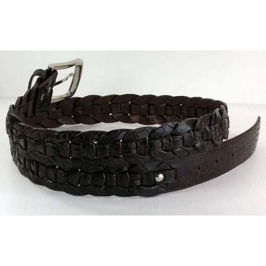 Dark Brown Crocodile Belt
