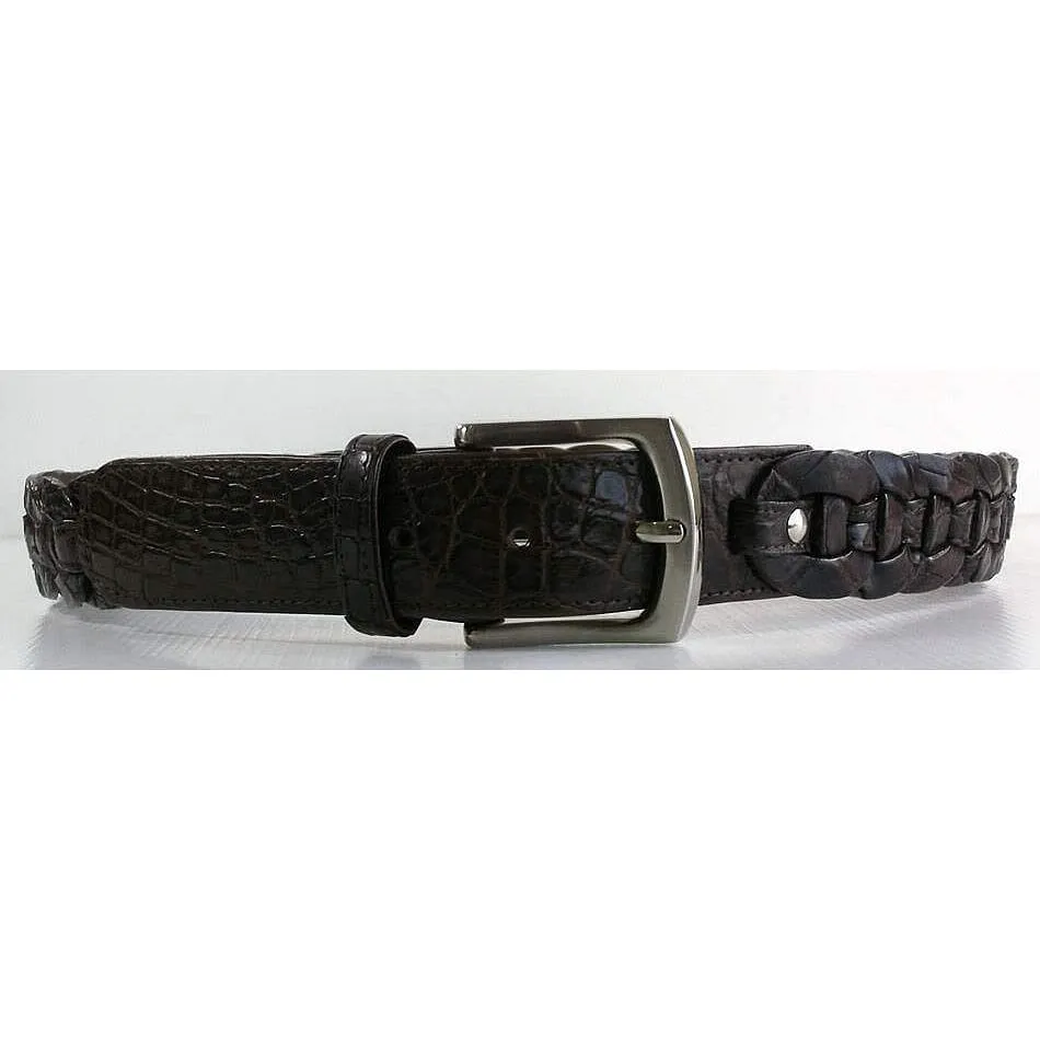 Dark Brown Crocodile Belt