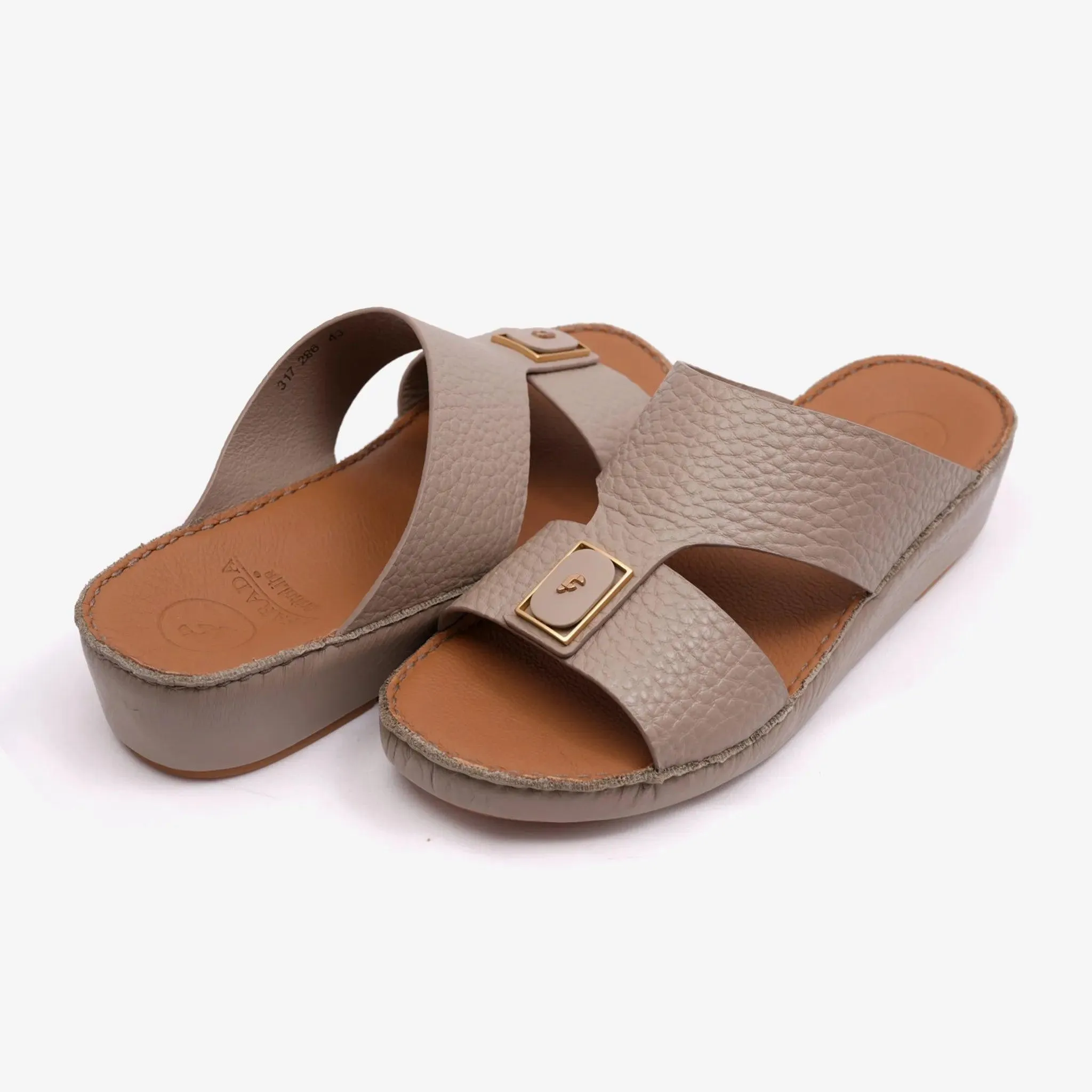 DAVINCI TIMELESS HAMMERED ARABIC SANDALS SANTORINI
