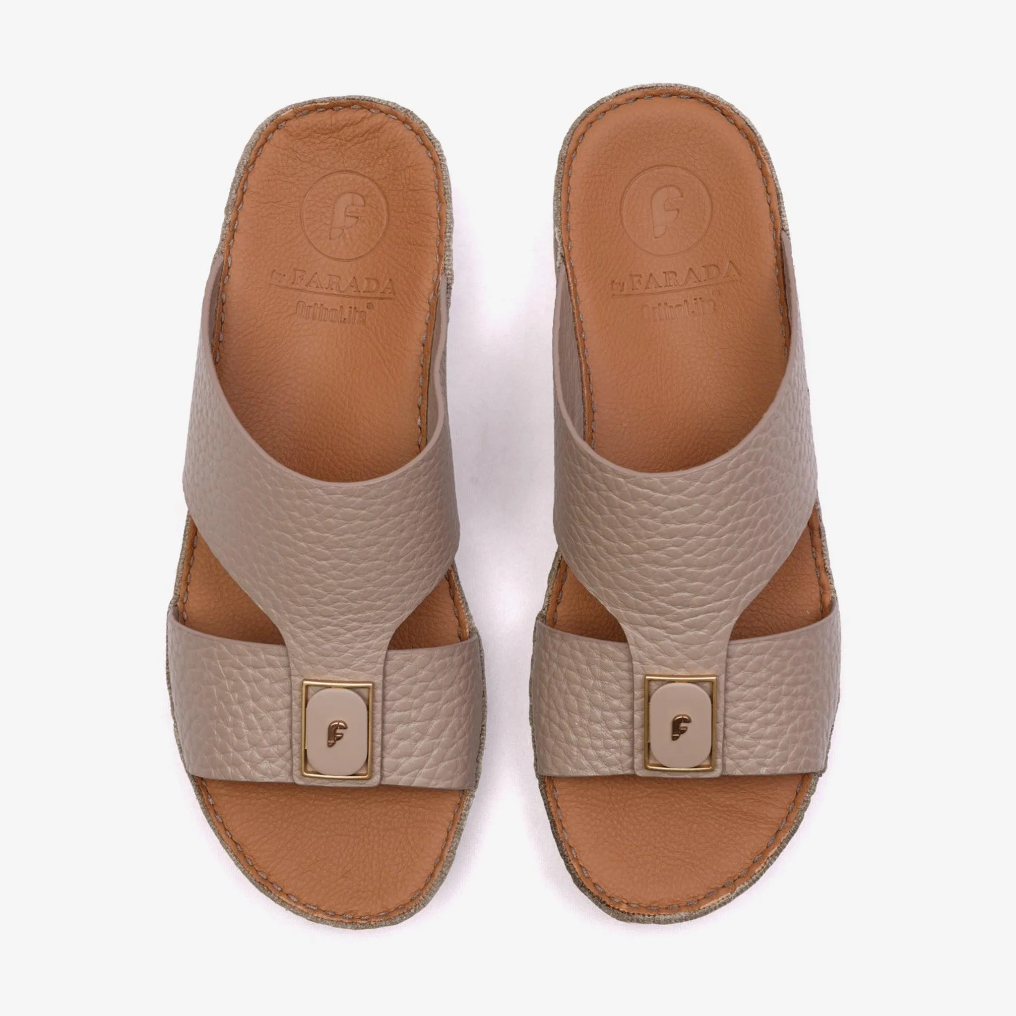 DAVINCI TIMELESS HAMMERED ARABIC SANDALS SANTORINI