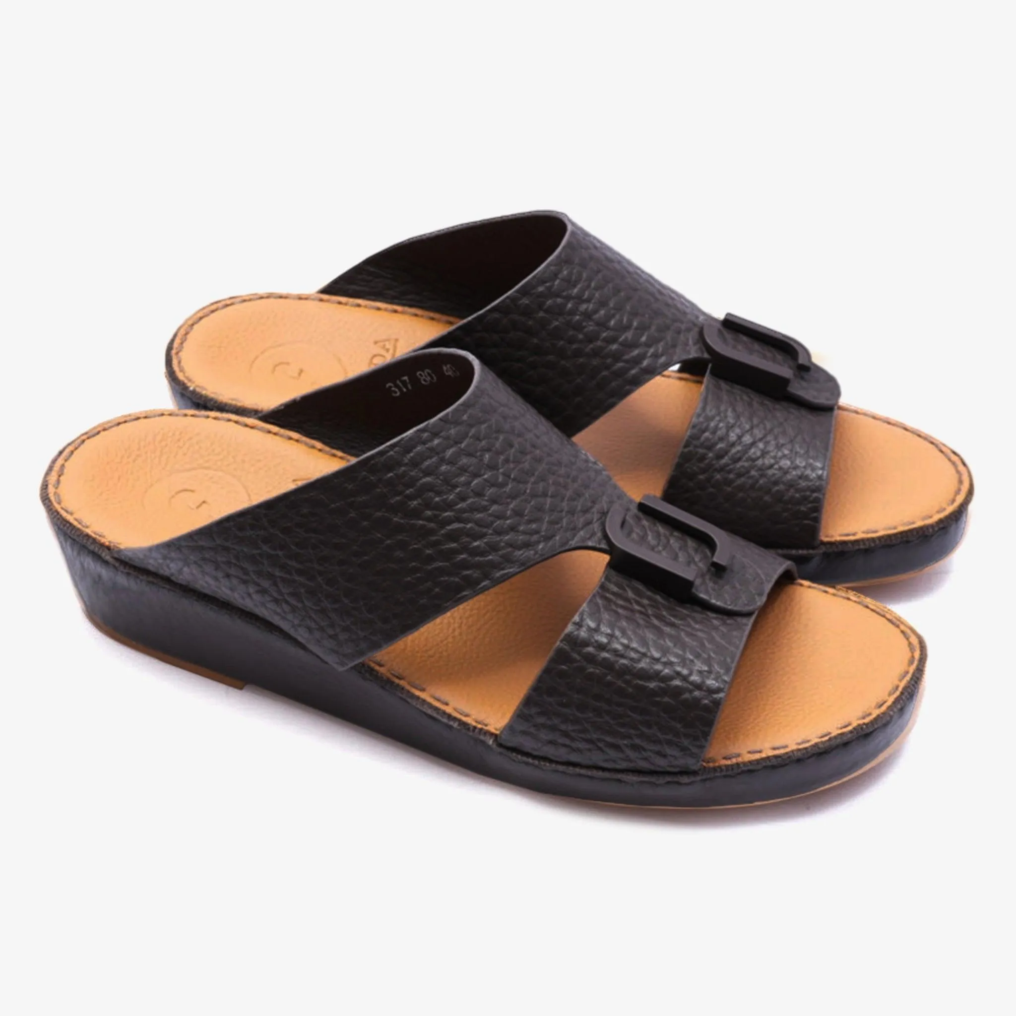DAVINCI TIMELESS UNLINED HAMMERED CLASSIC ARABIC SANDALS OLD-BROWN