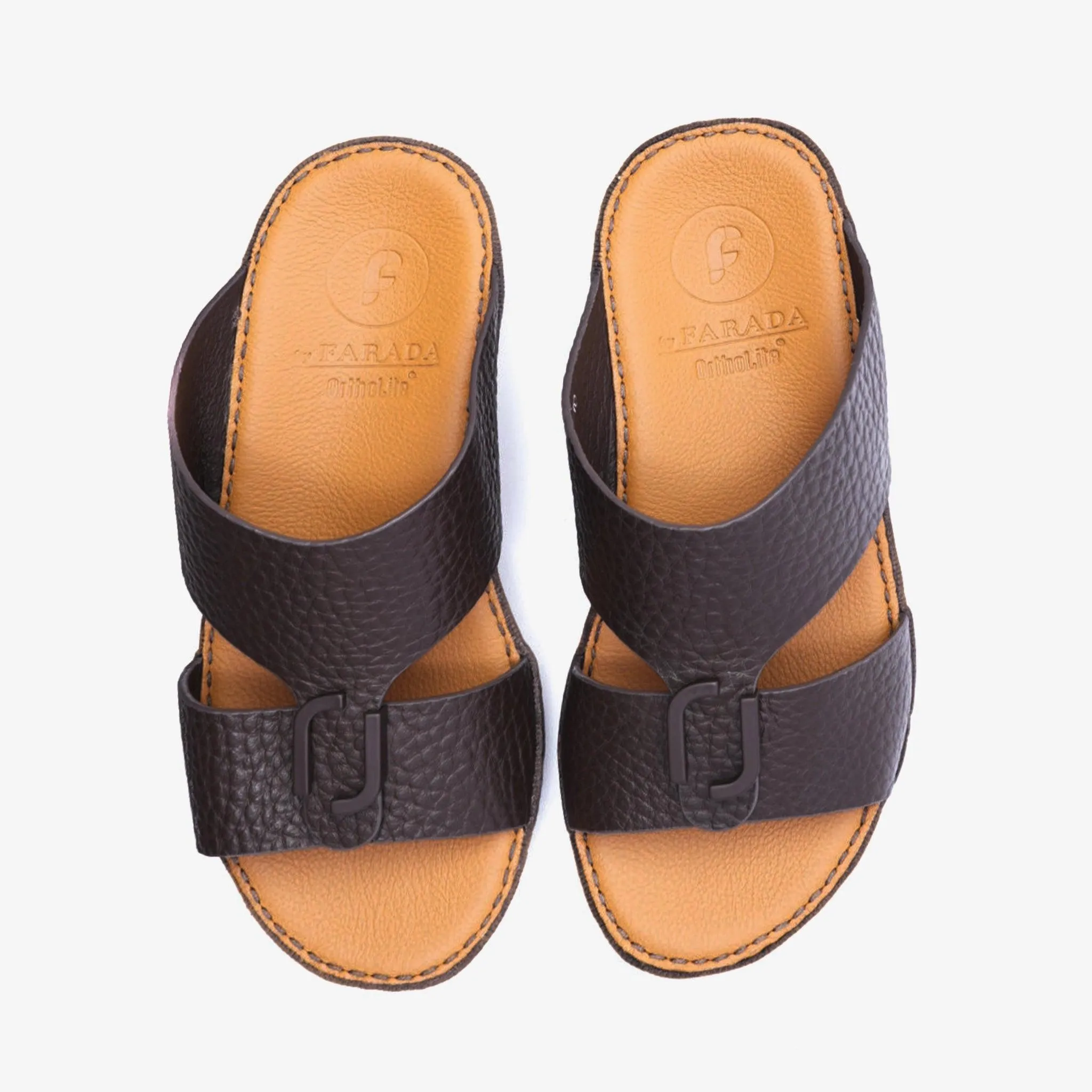 DAVINCI TIMELESS UNLINED HAMMERED CLASSIC ARABIC SANDALS OLD-BROWN