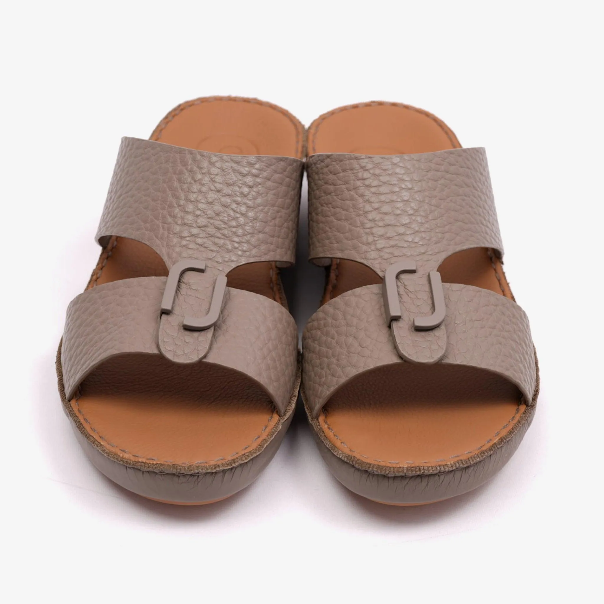 DAVINCI TIMELESS UNLINED HAMMERED CLASSIC ARABIC SANDALS TAUPE