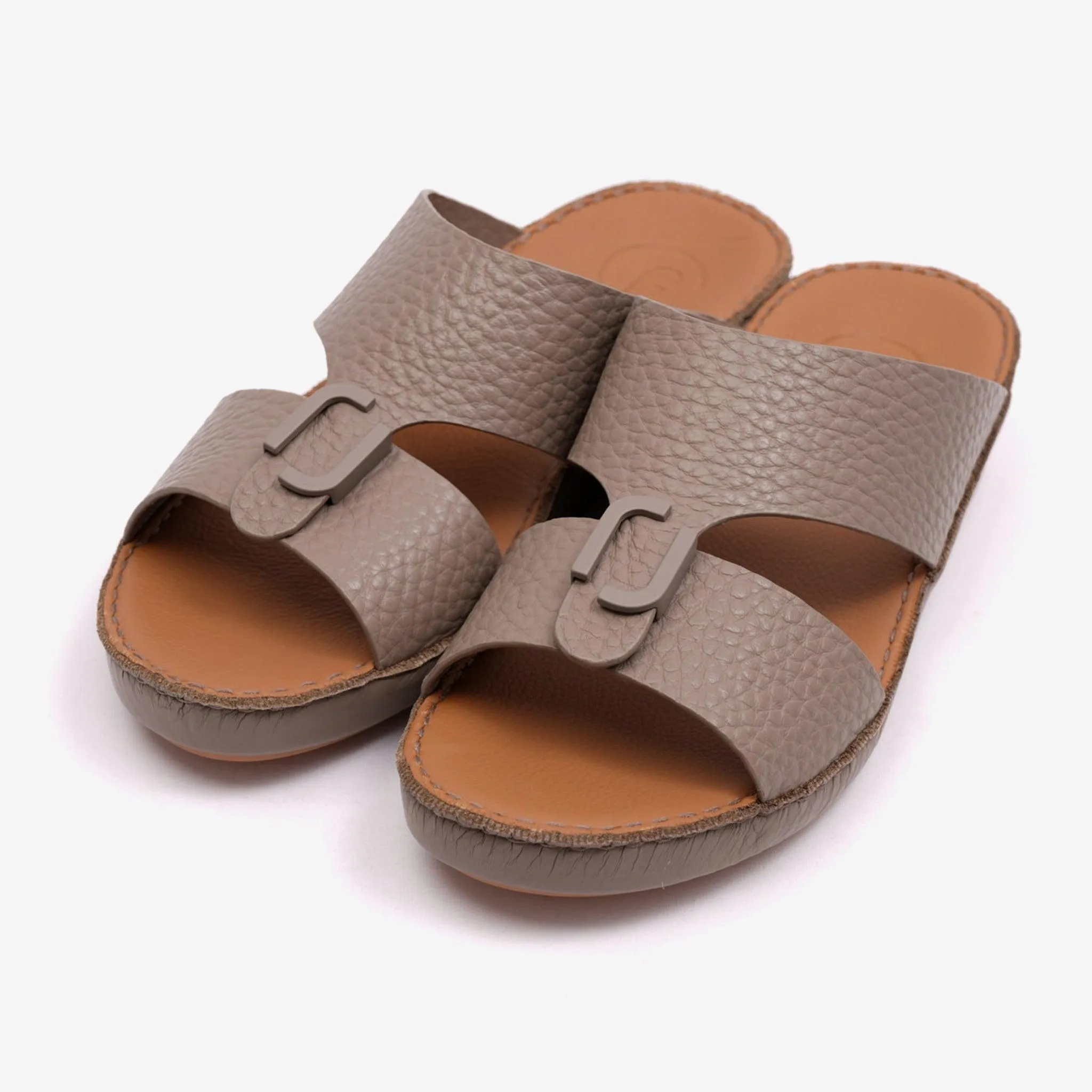 DAVINCI TIMELESS UNLINED HAMMERED CLASSIC ARABIC SANDALS TAUPE