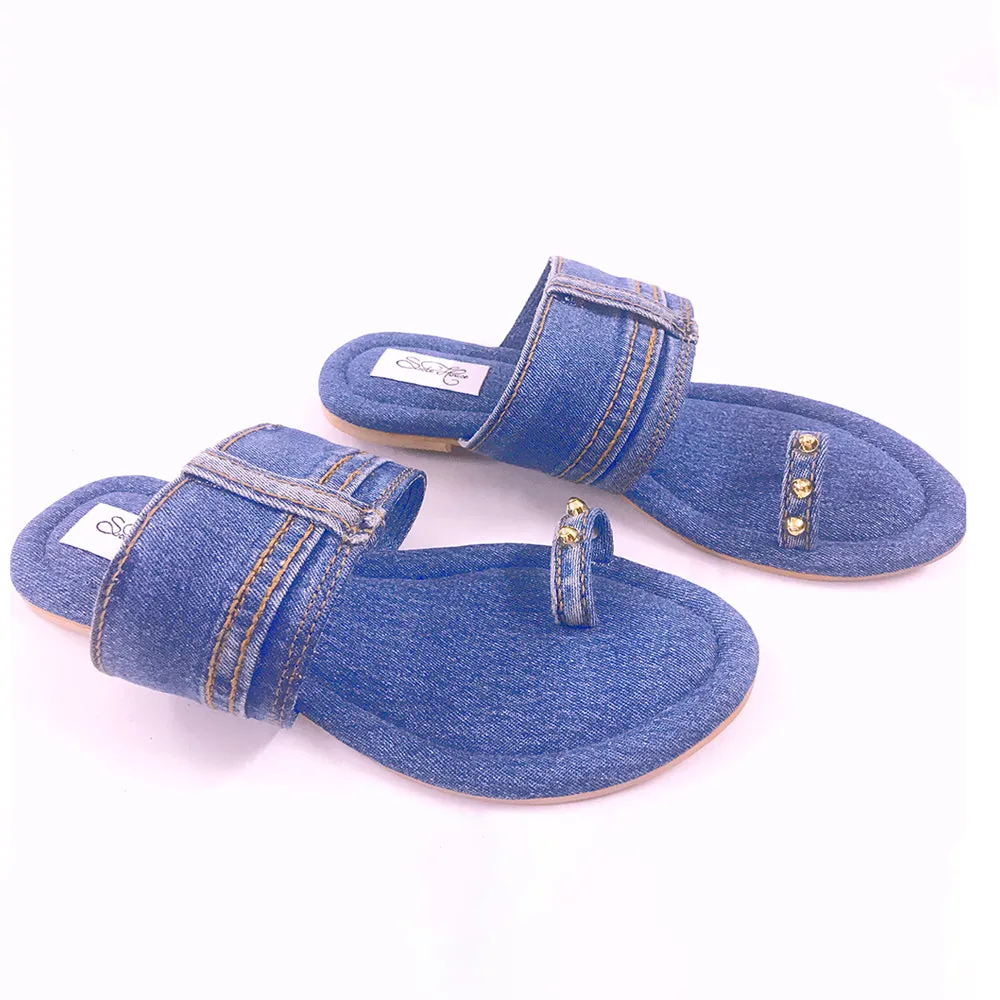 Denim Flats