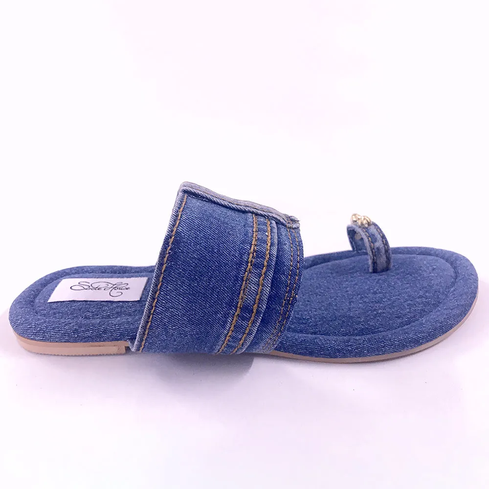 Denim Flats