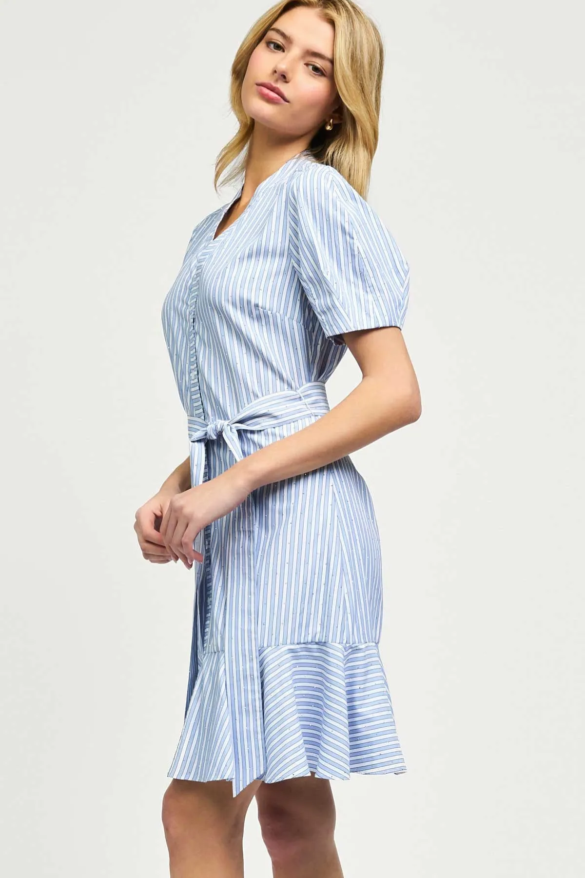 Derek Studded Shirt Dress