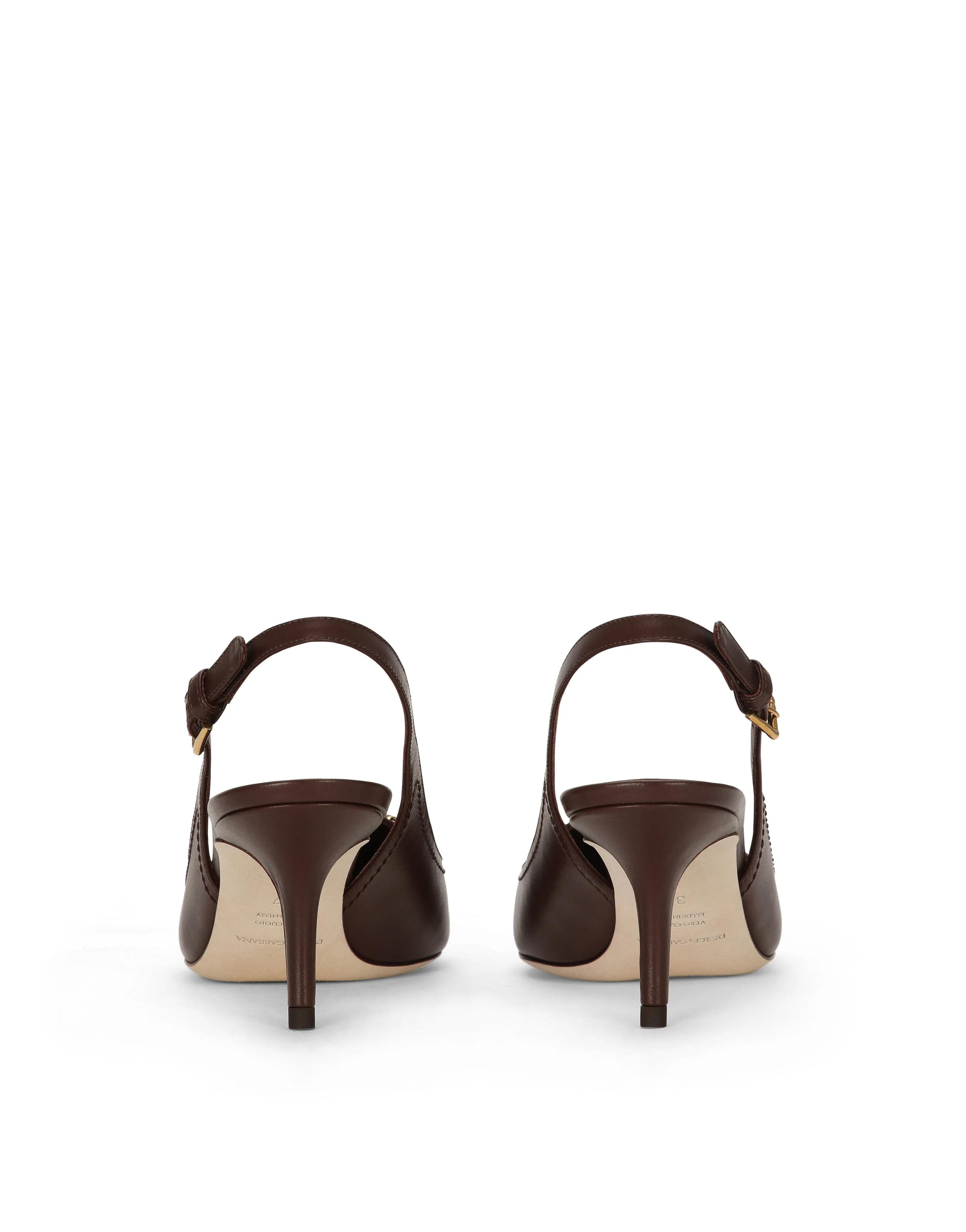 DG Amore pointed leather slingback
