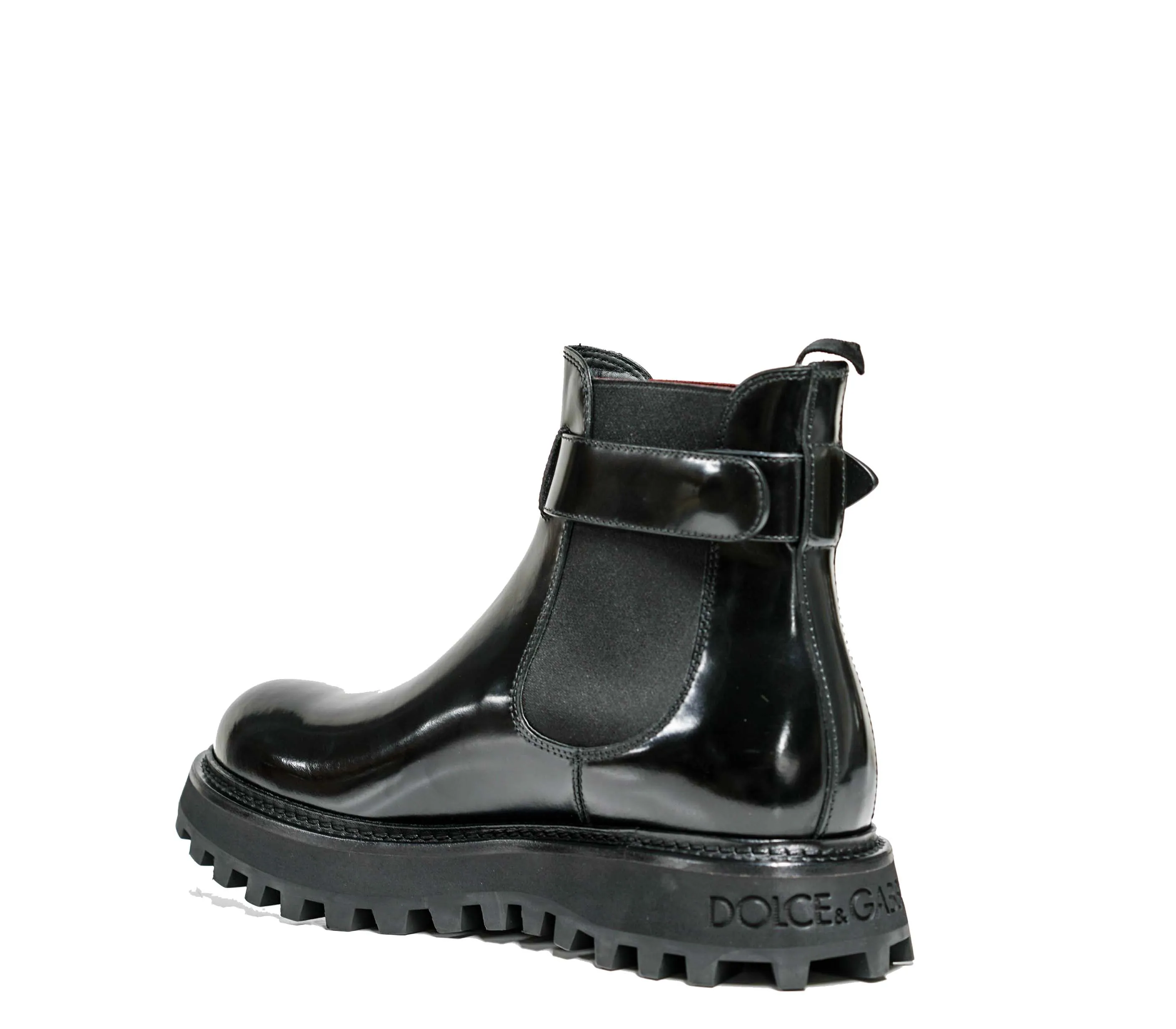 Dolce & Gabbana Men's Black Leather Beatles Boot A60371 50% off