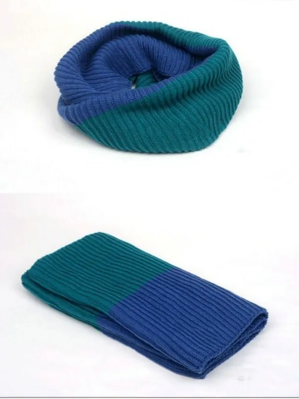 double-colored infinity scarf