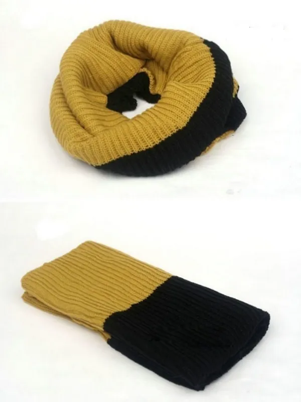 double-colored infinity scarf