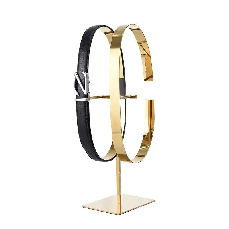 Double Gold Belt Display Rack