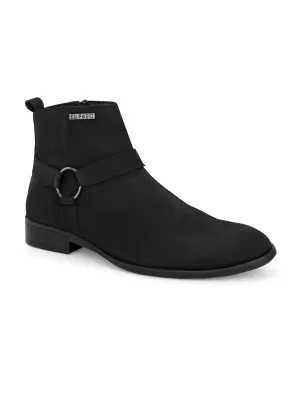 El Paso Men Faux Leather Casual Chelsea Boots