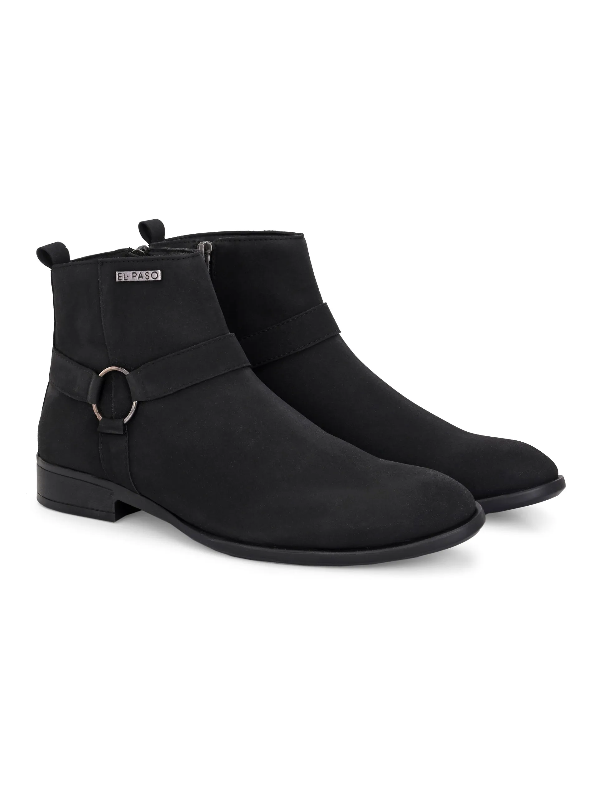 El Paso Men Faux Leather Casual Chelsea Boots