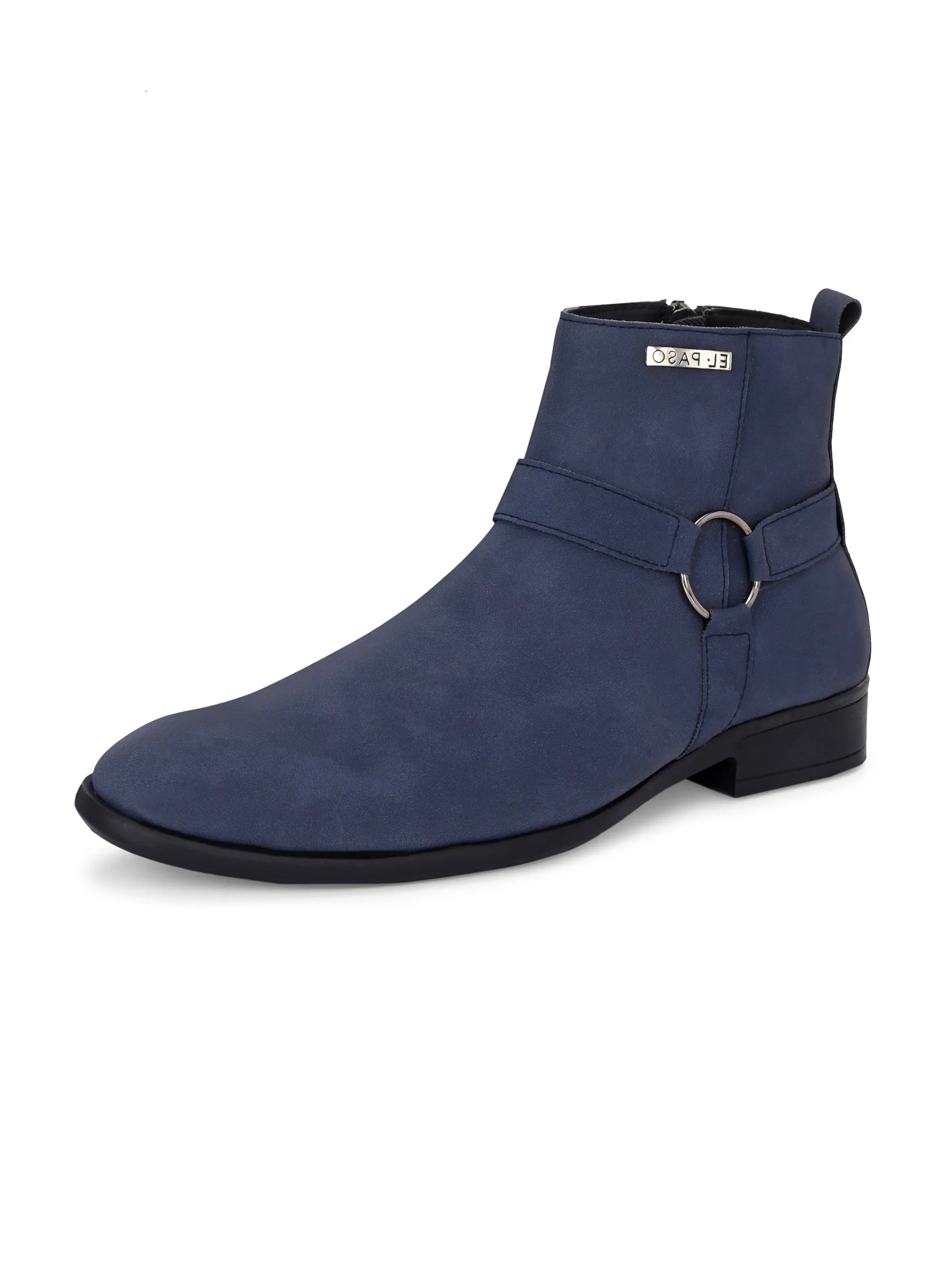 El Paso Men Faux Leather Casual Chelsea Boots