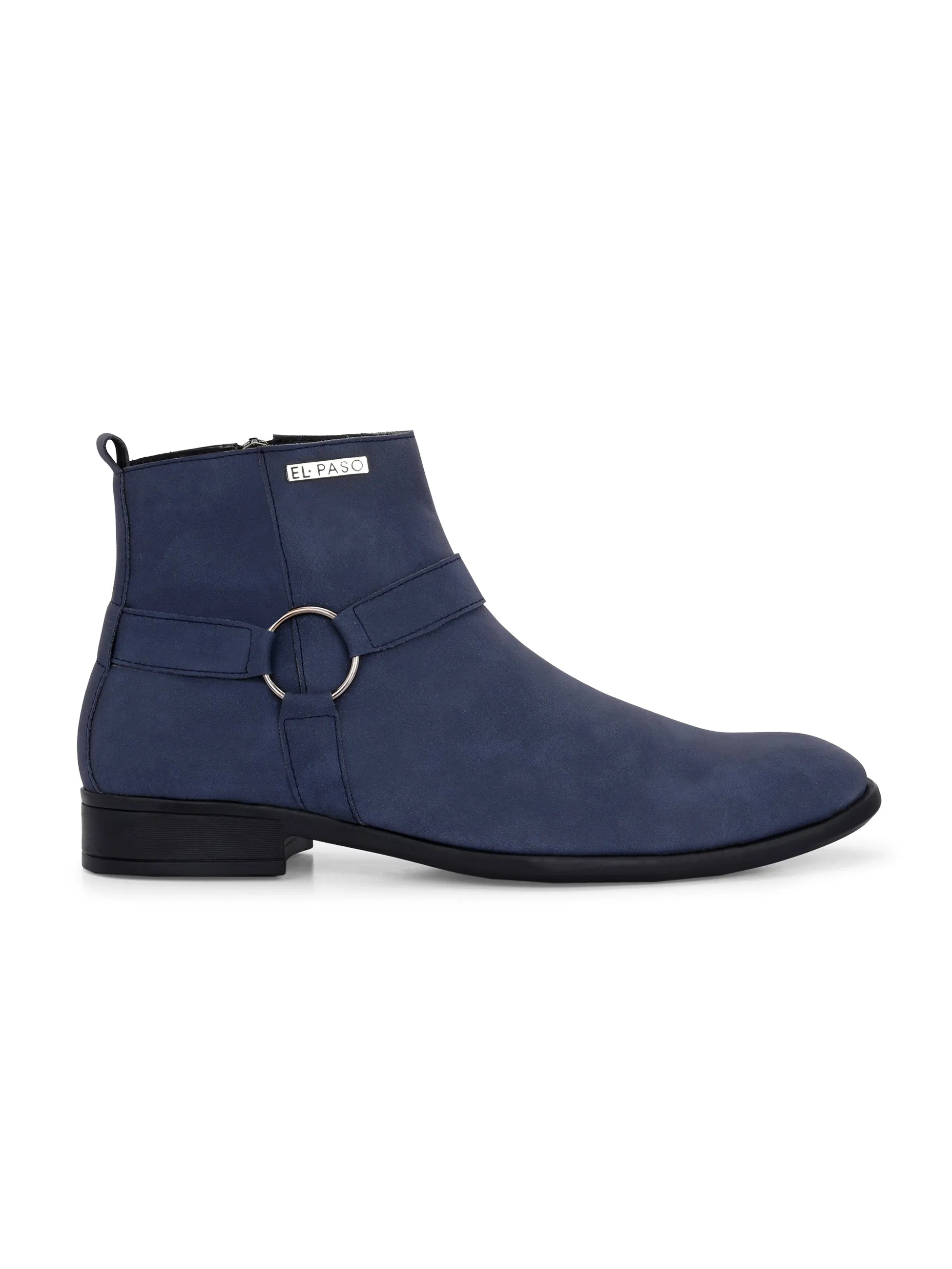 El Paso Men Faux Leather Casual Chelsea Boots