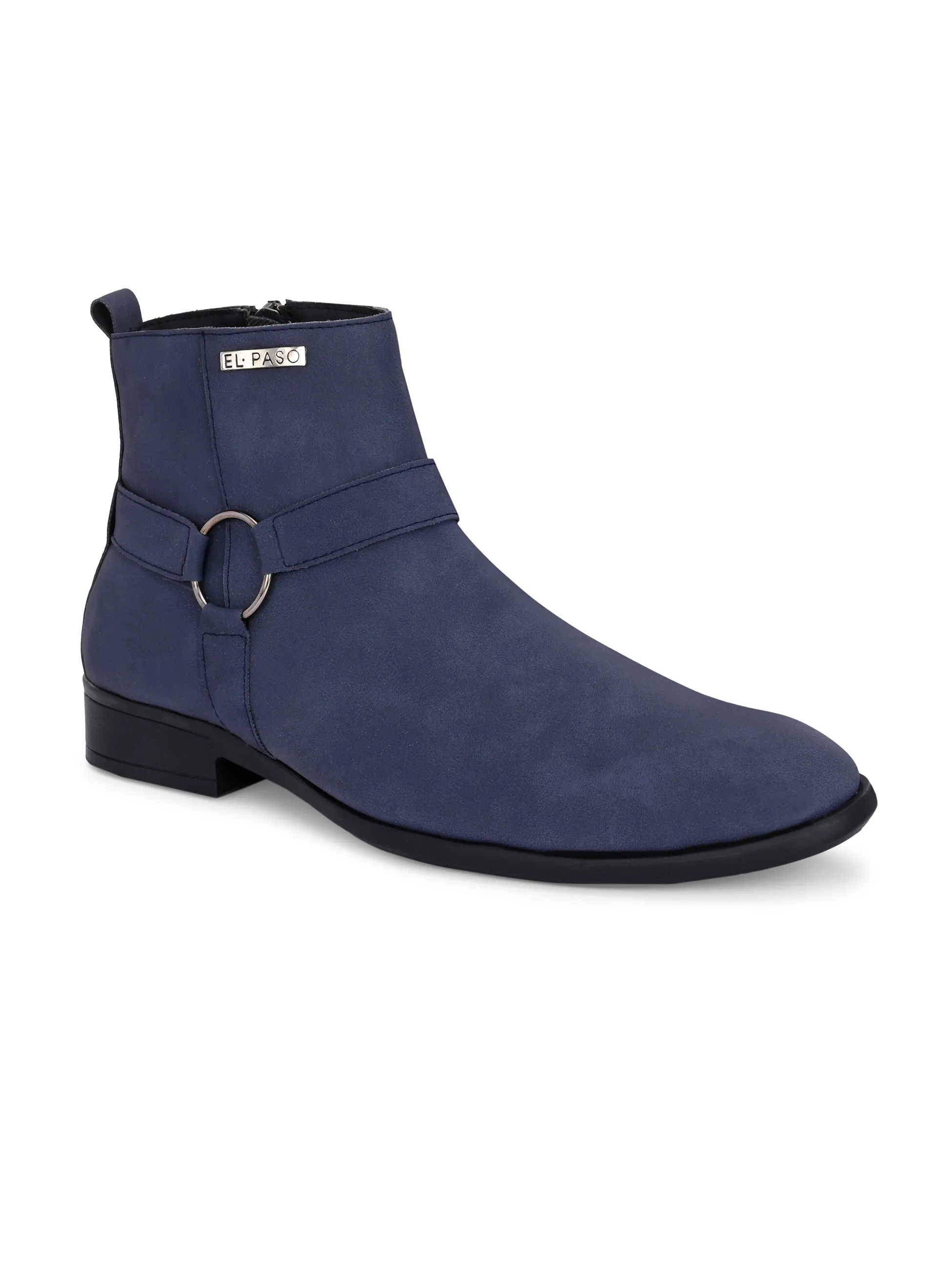 El Paso Men Faux Leather Casual Chelsea Boots