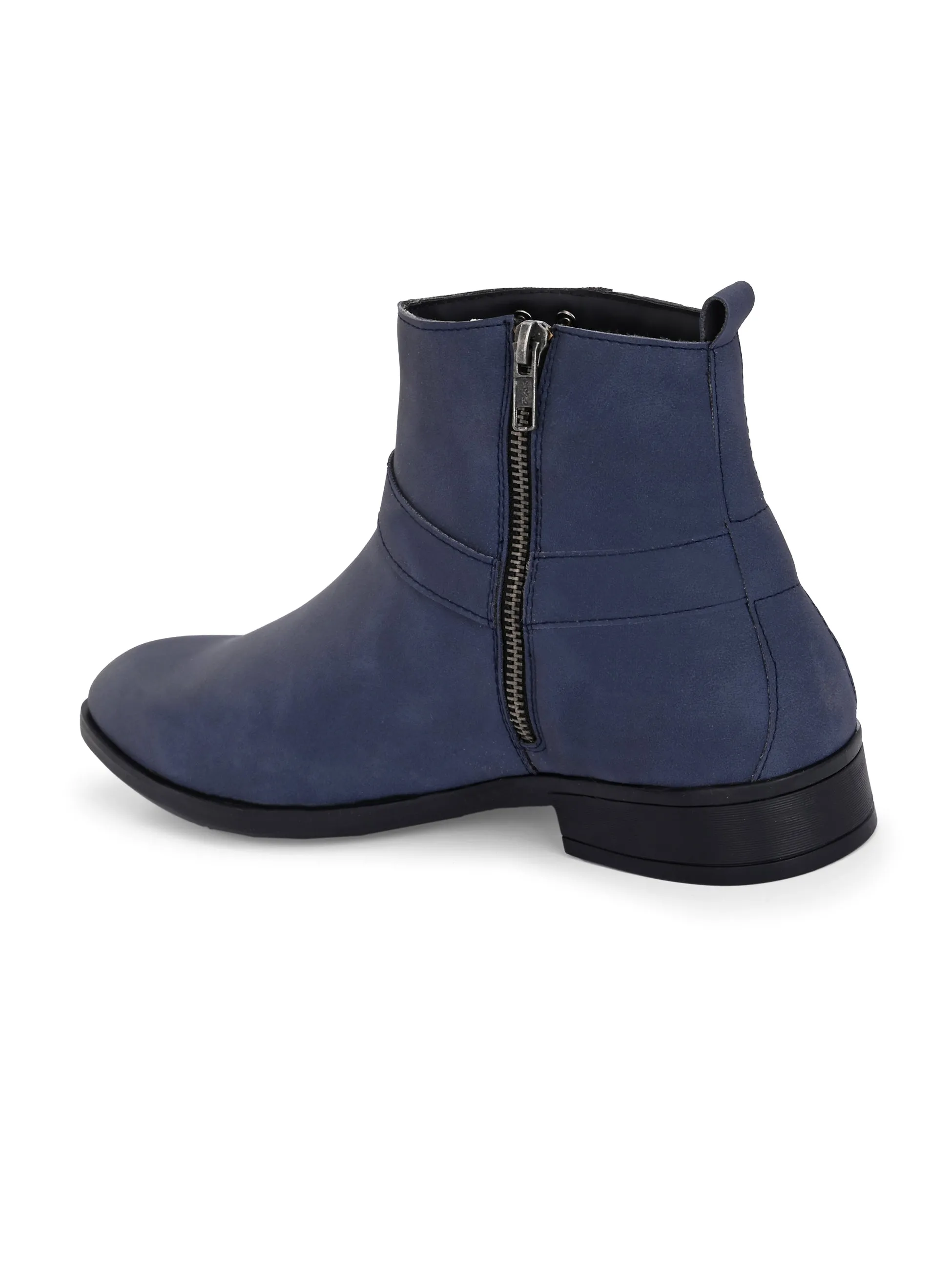 El Paso Men Faux Leather Casual Chelsea Boots