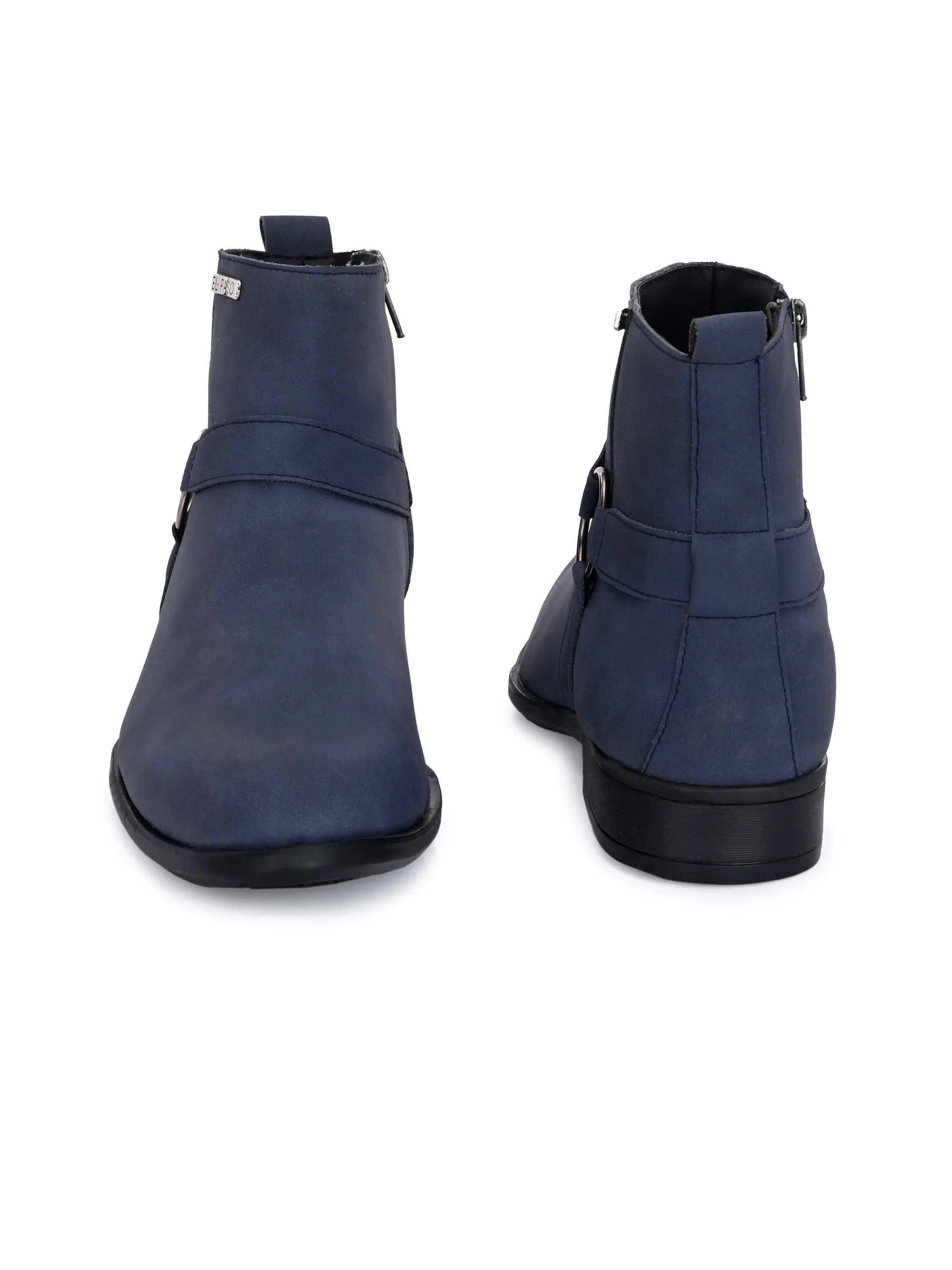 El Paso Men Faux Leather Casual Chelsea Boots