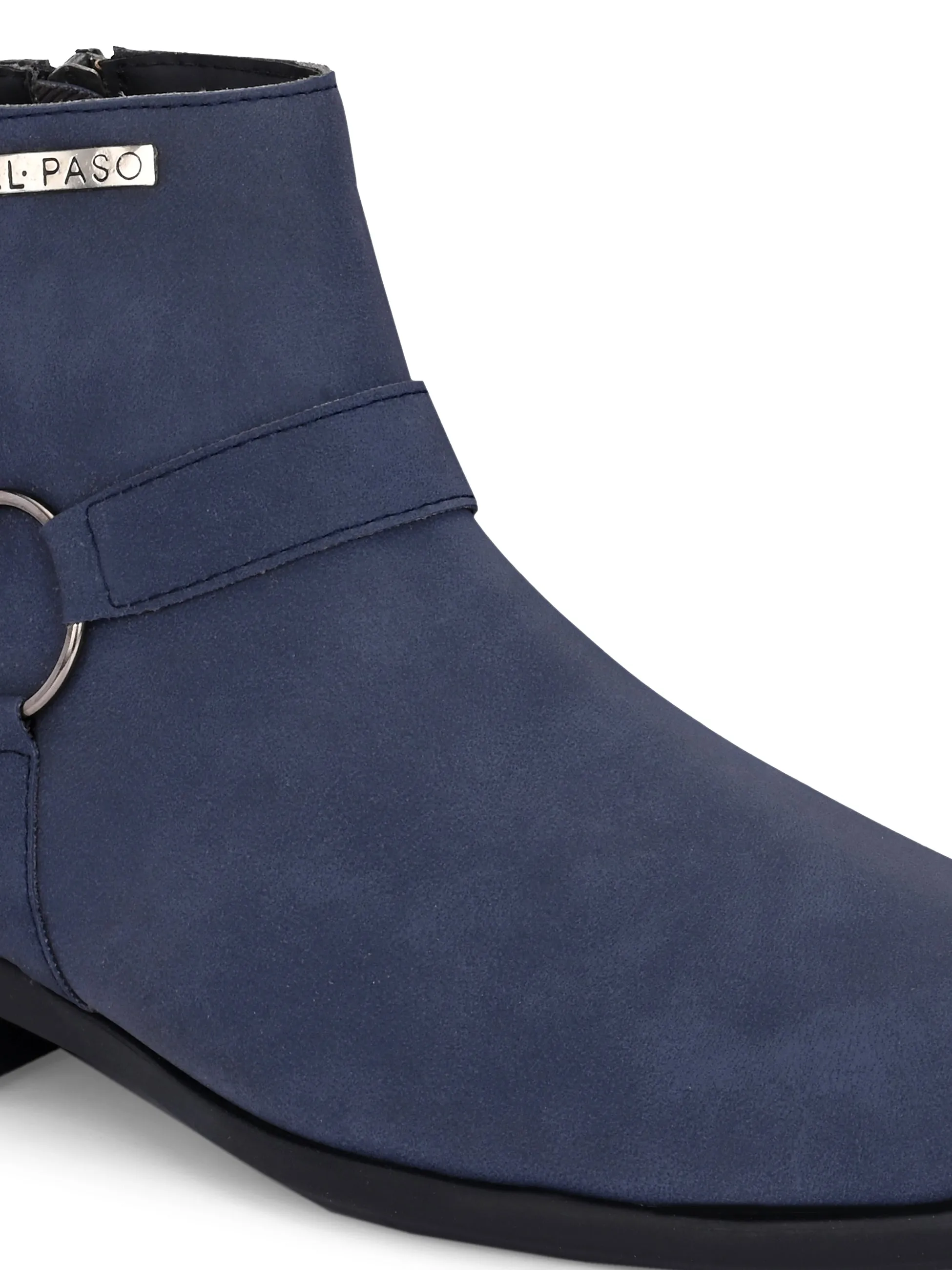 El Paso Men Faux Leather Casual Chelsea Boots