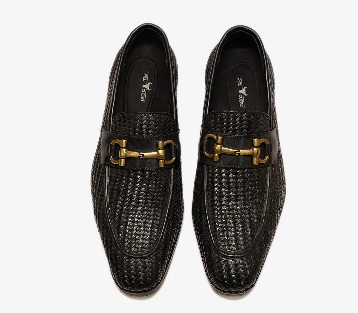 Elegant Men's Handmade Leather Loafers by Piel Cuero