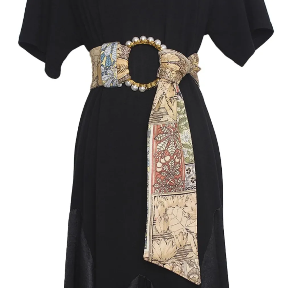 Elegant Vintage Print Cummerbunds Sash Belt