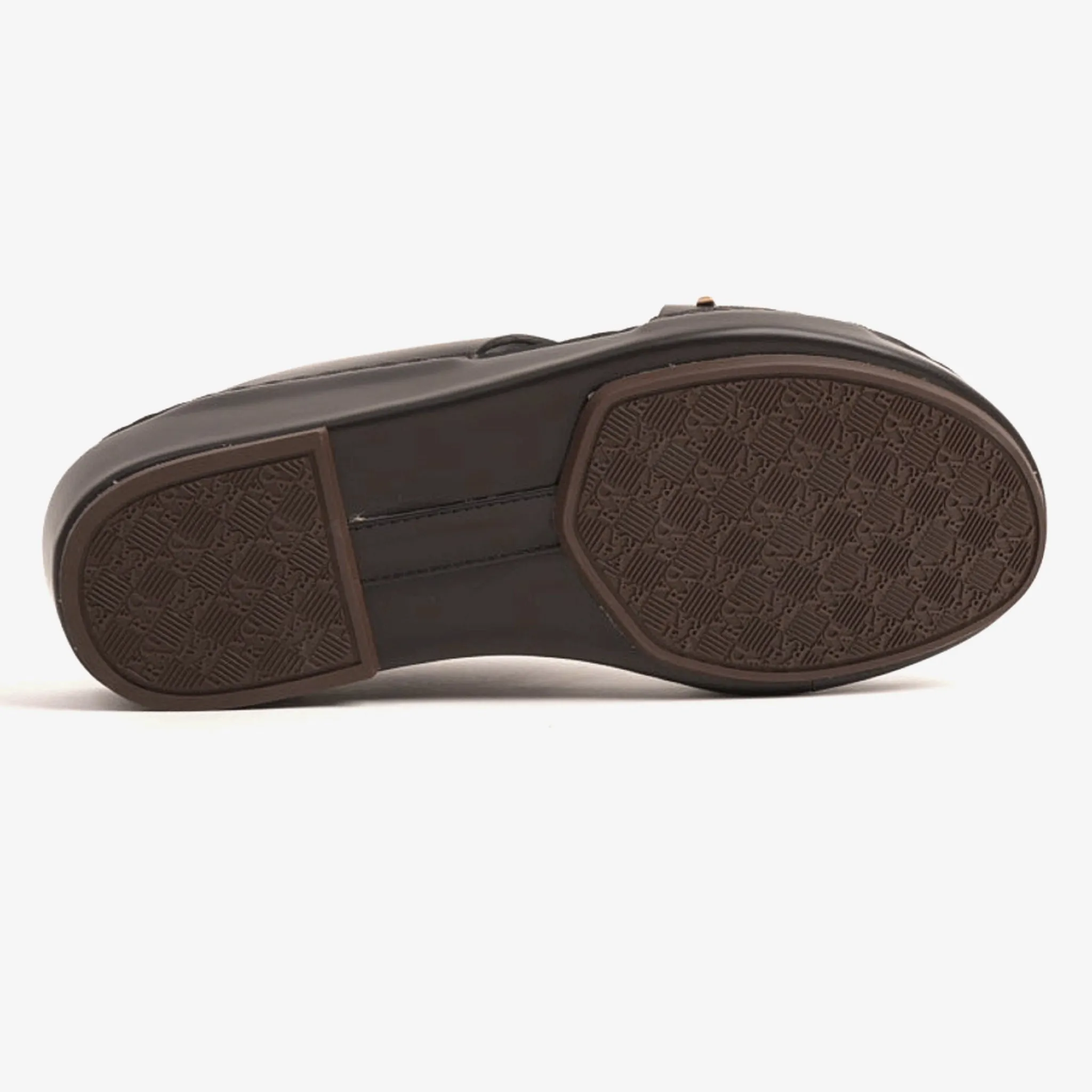FARADA CLASSIC ARABIC SANDALS WITH GOLDEN DETAILING BROWN