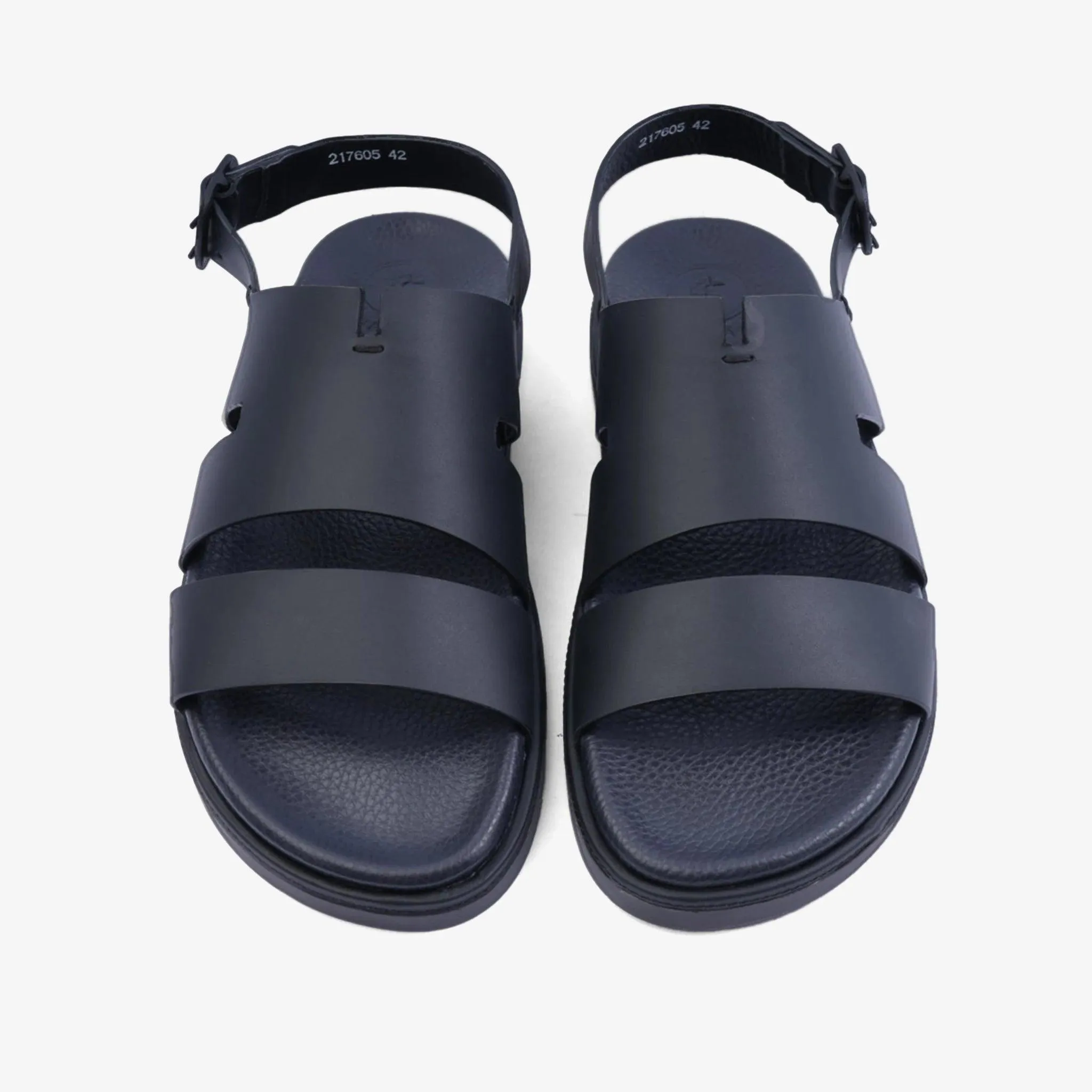 FARADA CLASSIC MATTE ARABIC SANDALS WITH BACK STRIP BLACK