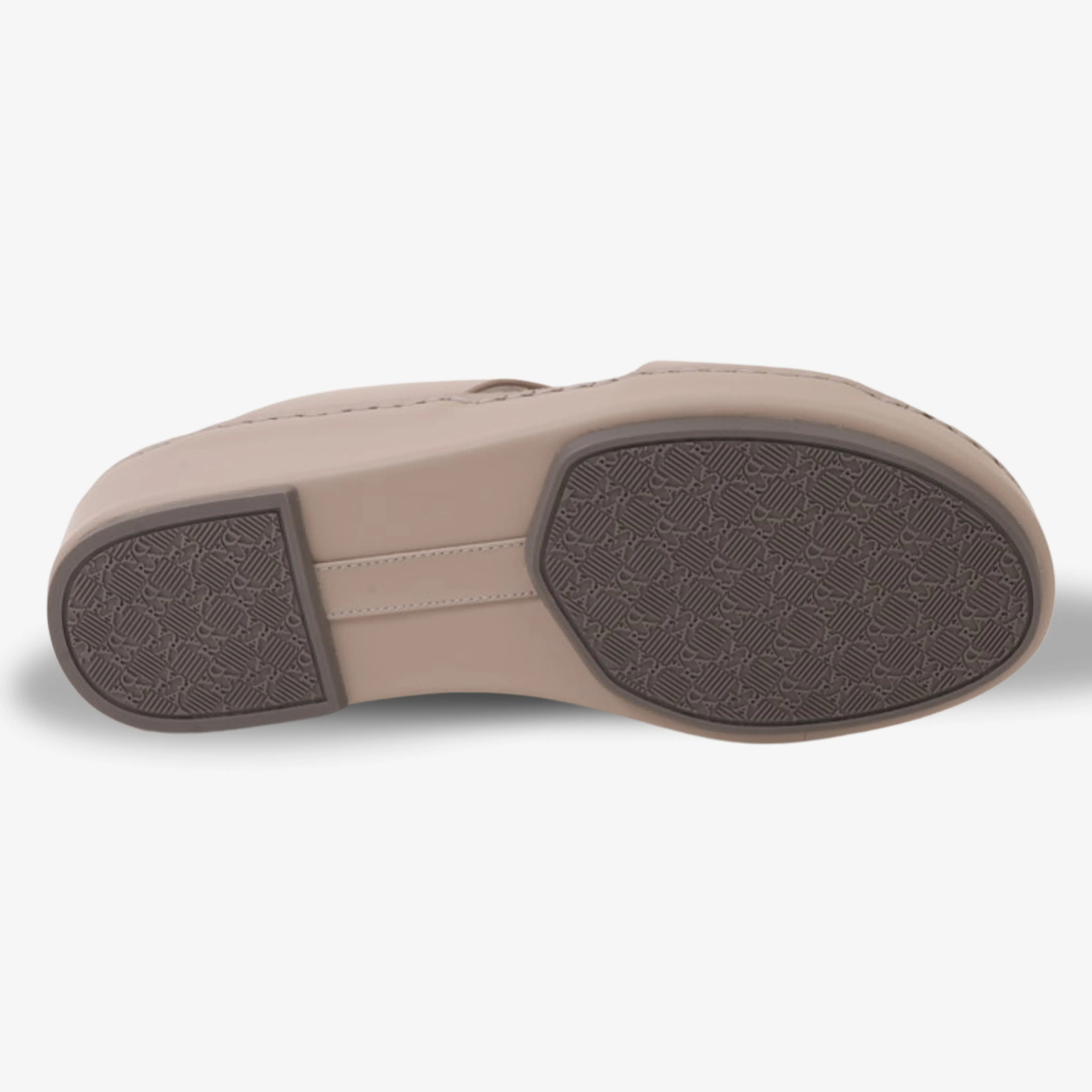 FARADA MENS CLASSIC LEATHER SANDALS WARM GREY