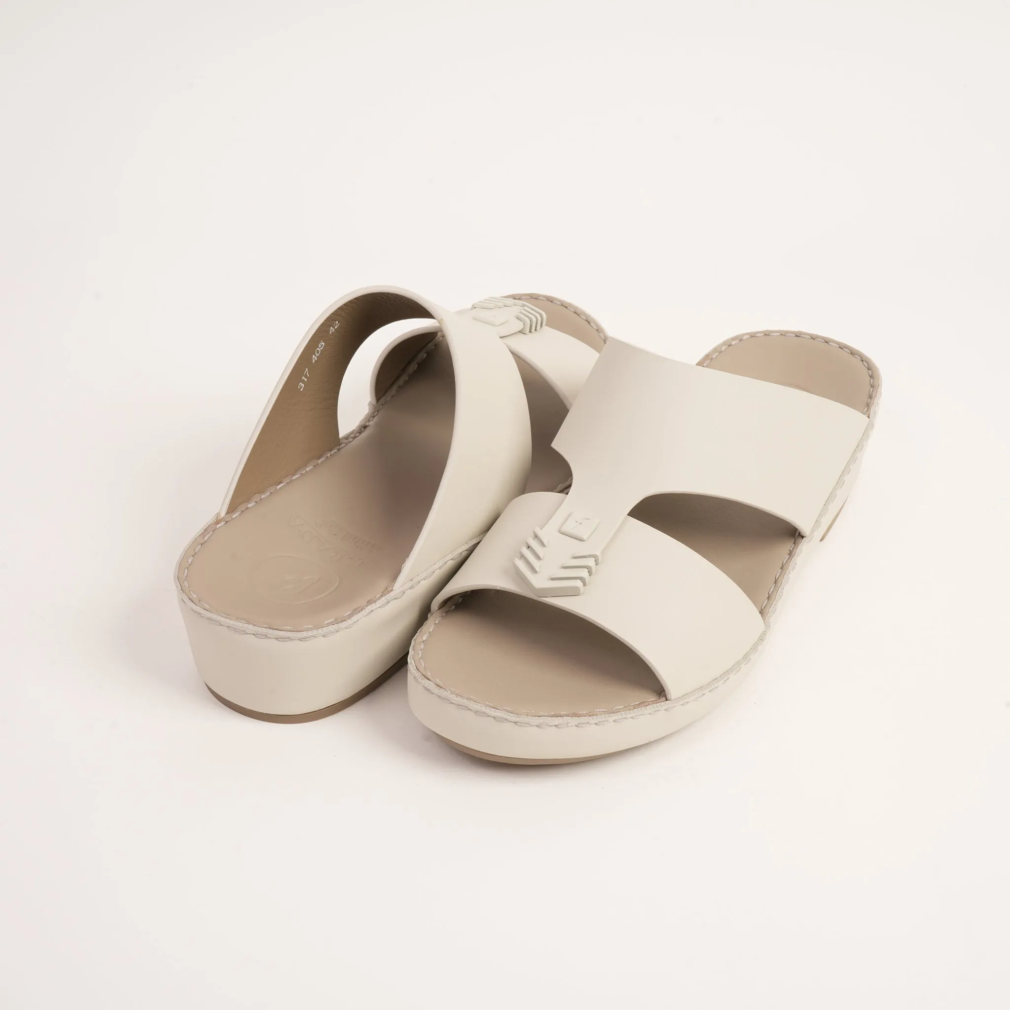FARADA MENS UNIQUE TEXTURED WITH T-STAP SANDALS COLD