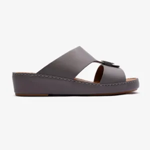 FARADA TIMELESS UNLINED HAMMERED ARABIC SANDALS SCHIST